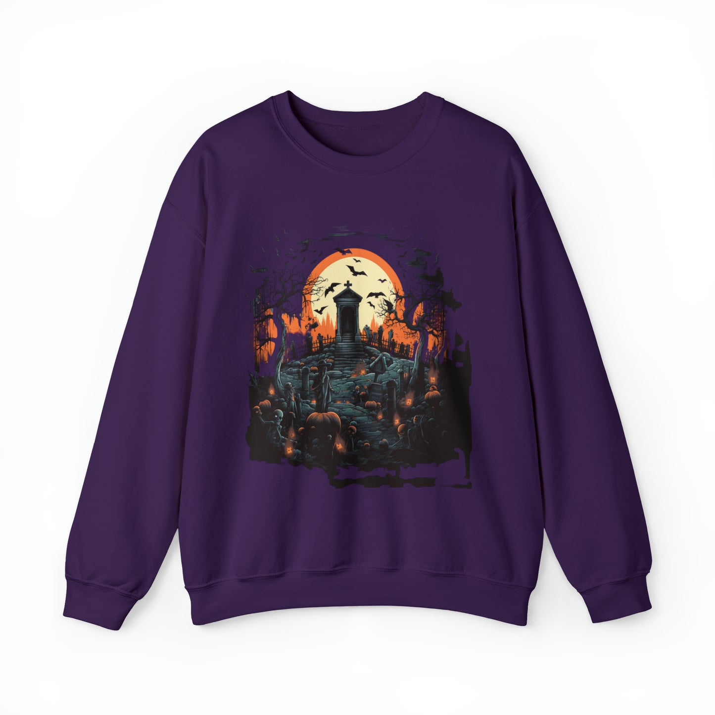 Graveyard Sweatshirt, Retro Sweatshirt, Cute Sweatshirt, Halloween Sweatshirt, Womens' Halloween, Spooky Sweatshirt, Halloween Party