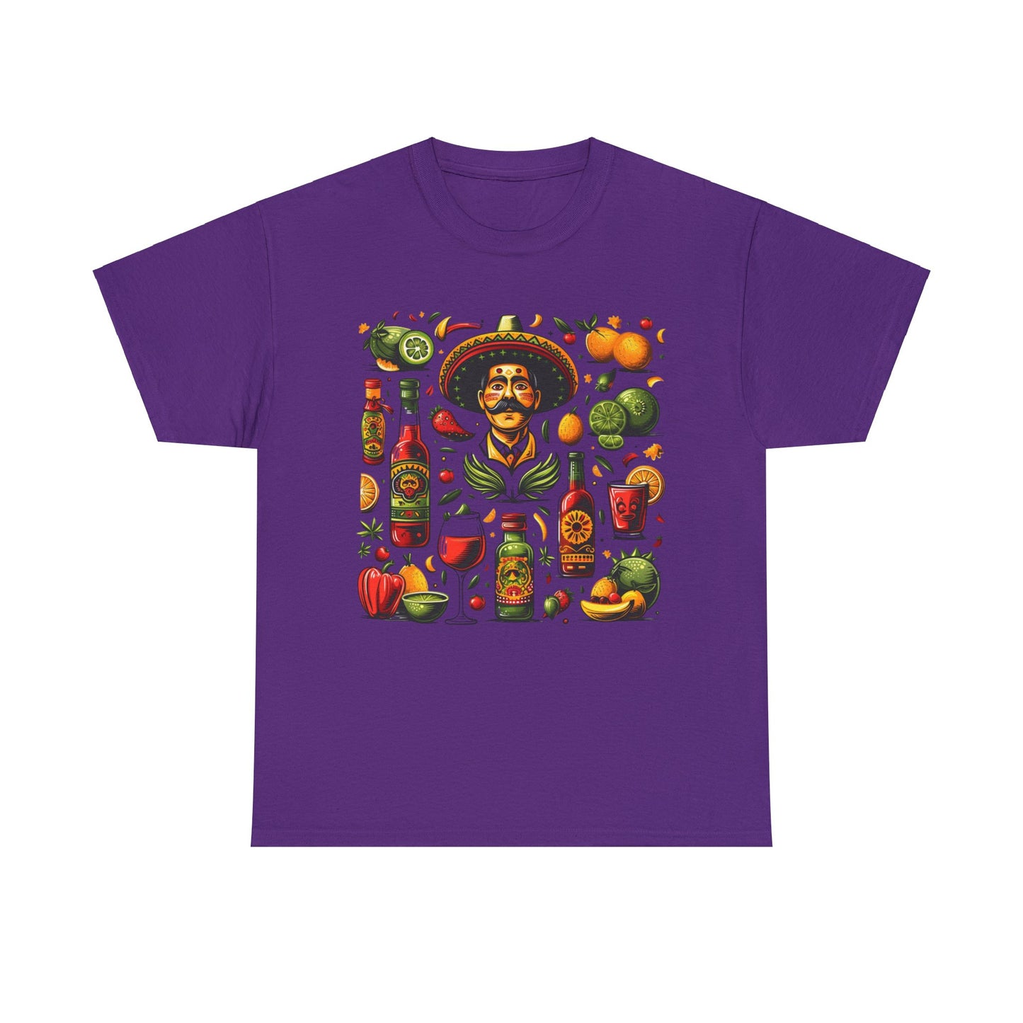 Celebrate Cinco de Mayo in Style with Flavors of Mexico Shirt - Lime, Tequila, Wine Glasses, Fiesta Ready Shirt, Mexican Cowboy with Lime