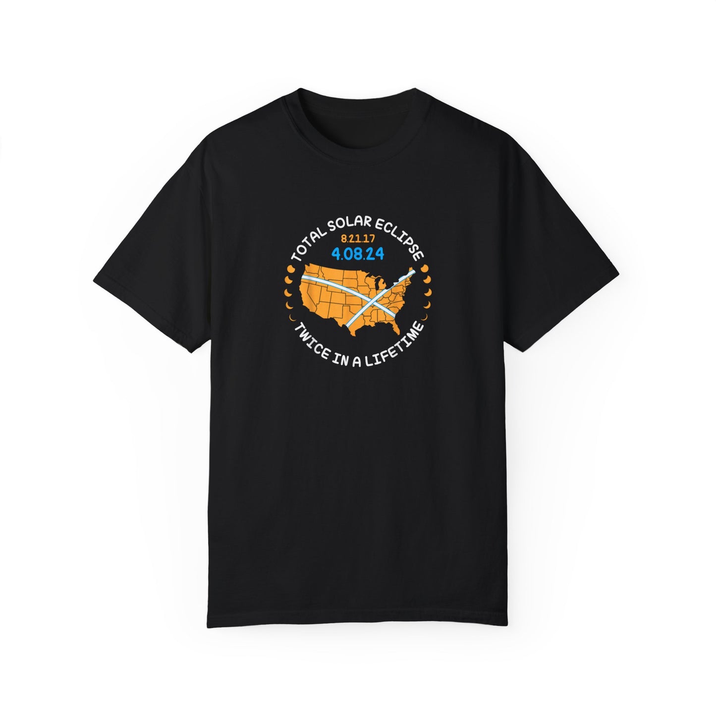 Twice in a LifeTime Eclipse Shirt - Comfort Colors 1717 Path of Totality Tee, Limited Edition Tshirt - Path of Totality Eclipse Tee
