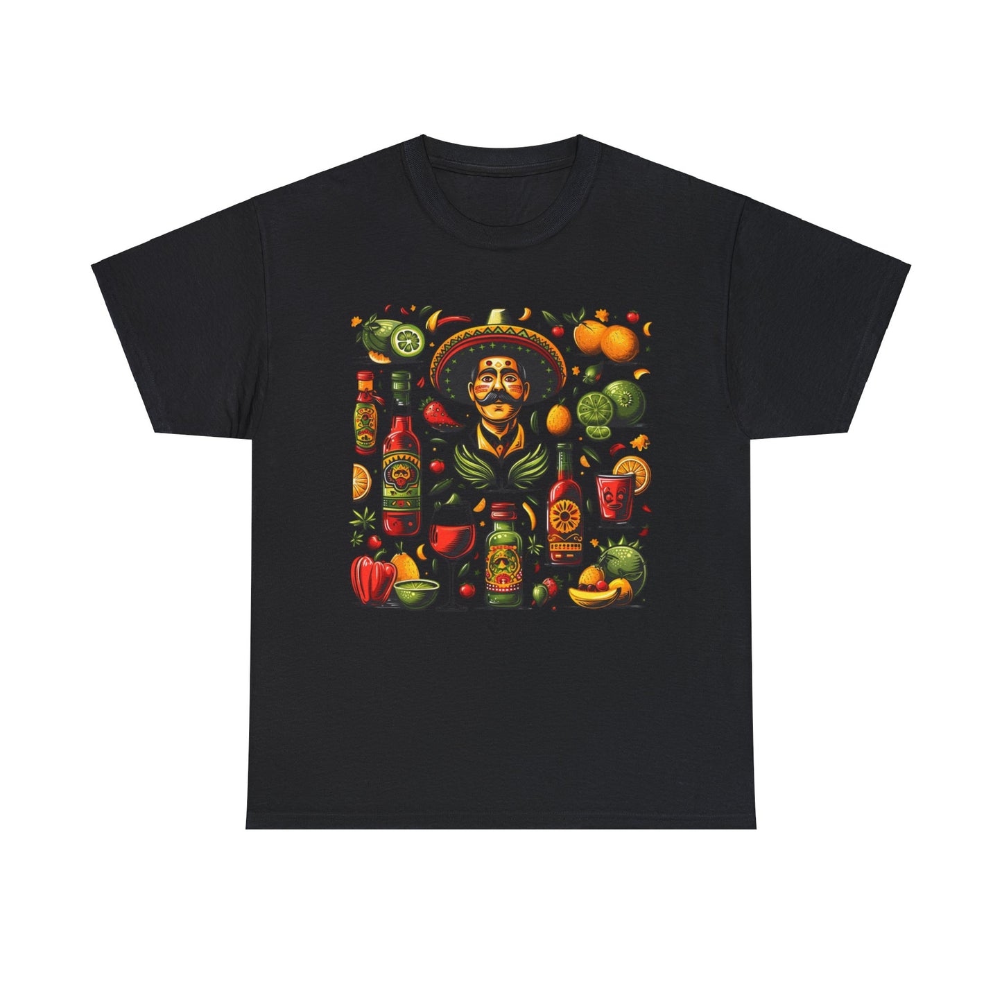 Celebrate Cinco de Mayo in Style with Flavors of Mexico Shirt - Lime, Tequila, Wine Glasses, Fiesta Ready Shirt, Mexican Cowboy with Lime