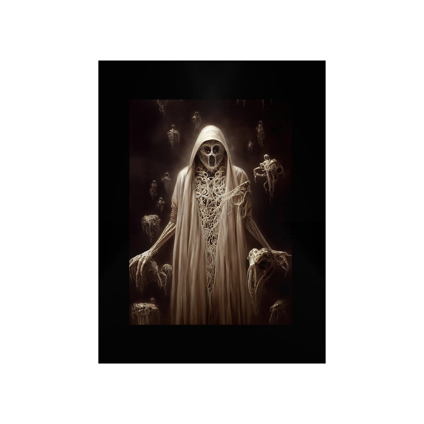 Halloween Ghost Poster - Halloween Art - Halloween Wall Decor - Halloween Poster - Ghost Poster