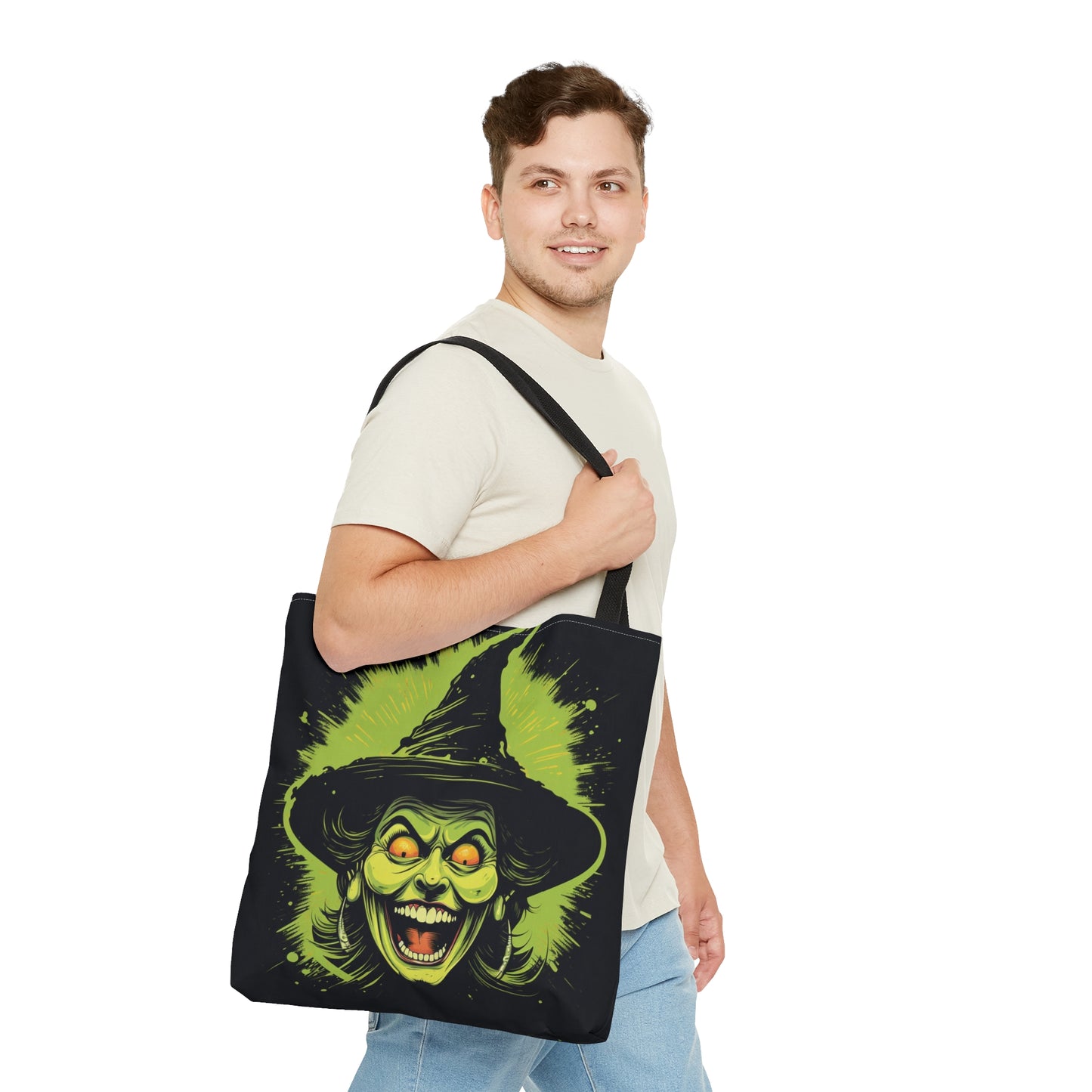 Resting Witch Face Tote, Halloween Tote Bag, Halloween Tote, Halloween Tote Bags, Tote bag Mockup Halloween, Tote Bags Halloween, Halloween