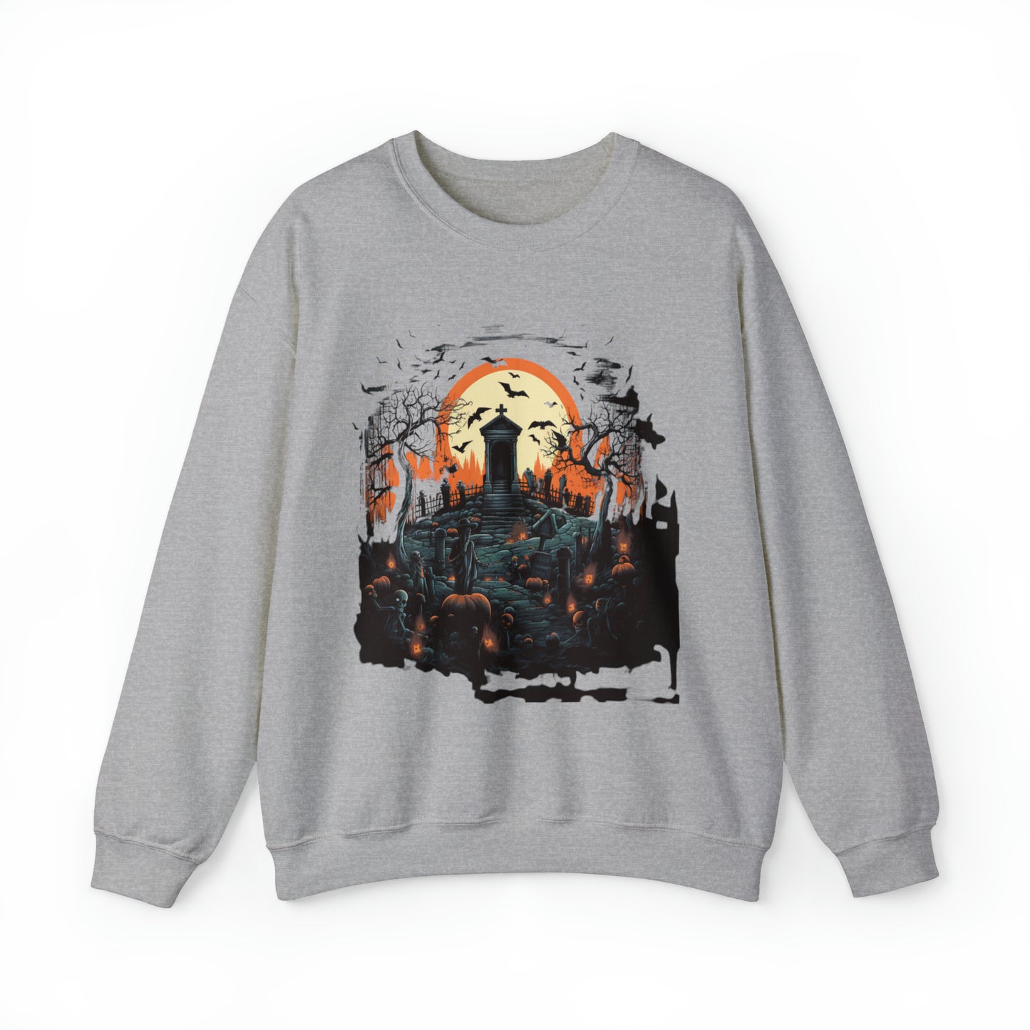 Graveyard Sweatshirt, Retro Sweatshirt, Cute Sweatshirt, Halloween Sweatshirt, Womens' Halloween, Spooky Sweatshirt, Halloween Party