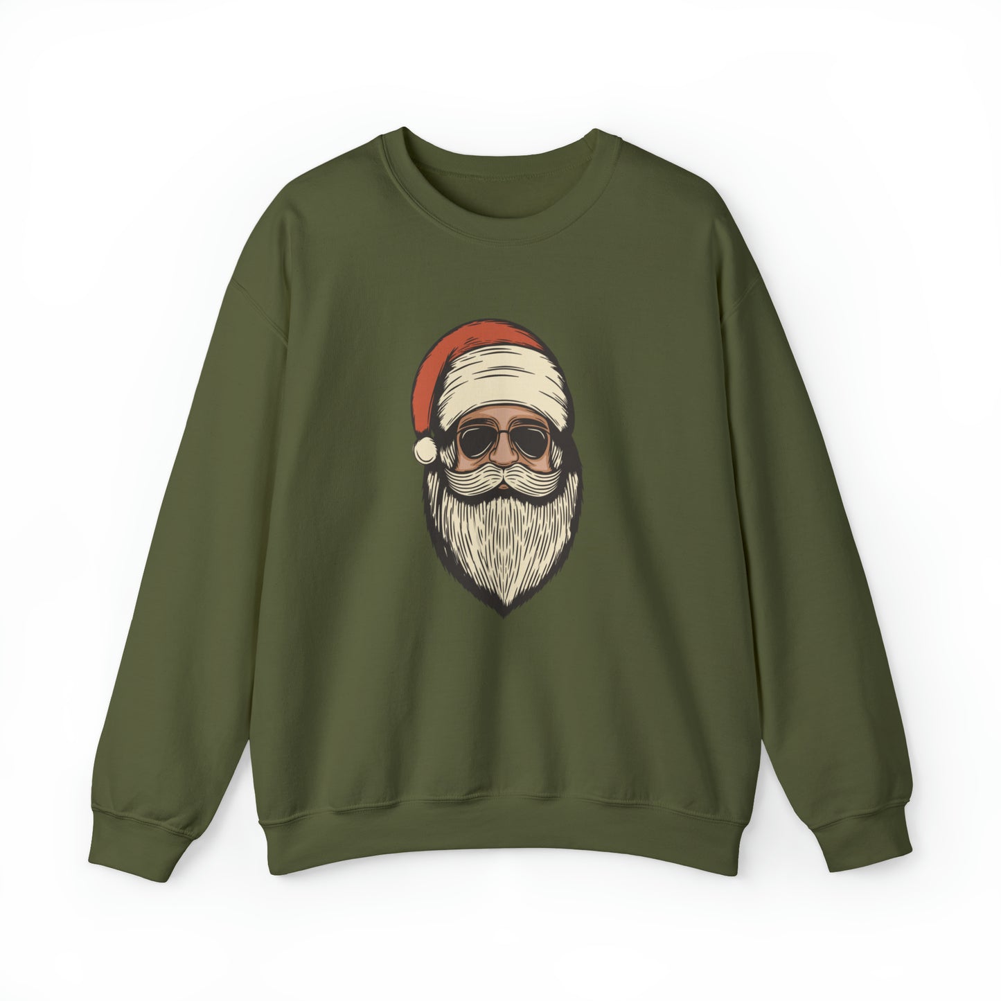Red Retro Santa Shirt, Christmas Sweatshirt, Women Christmas Santa Shirts, Cute Vintage Santa Shirt, Classic Christmas Shirt, Christmas