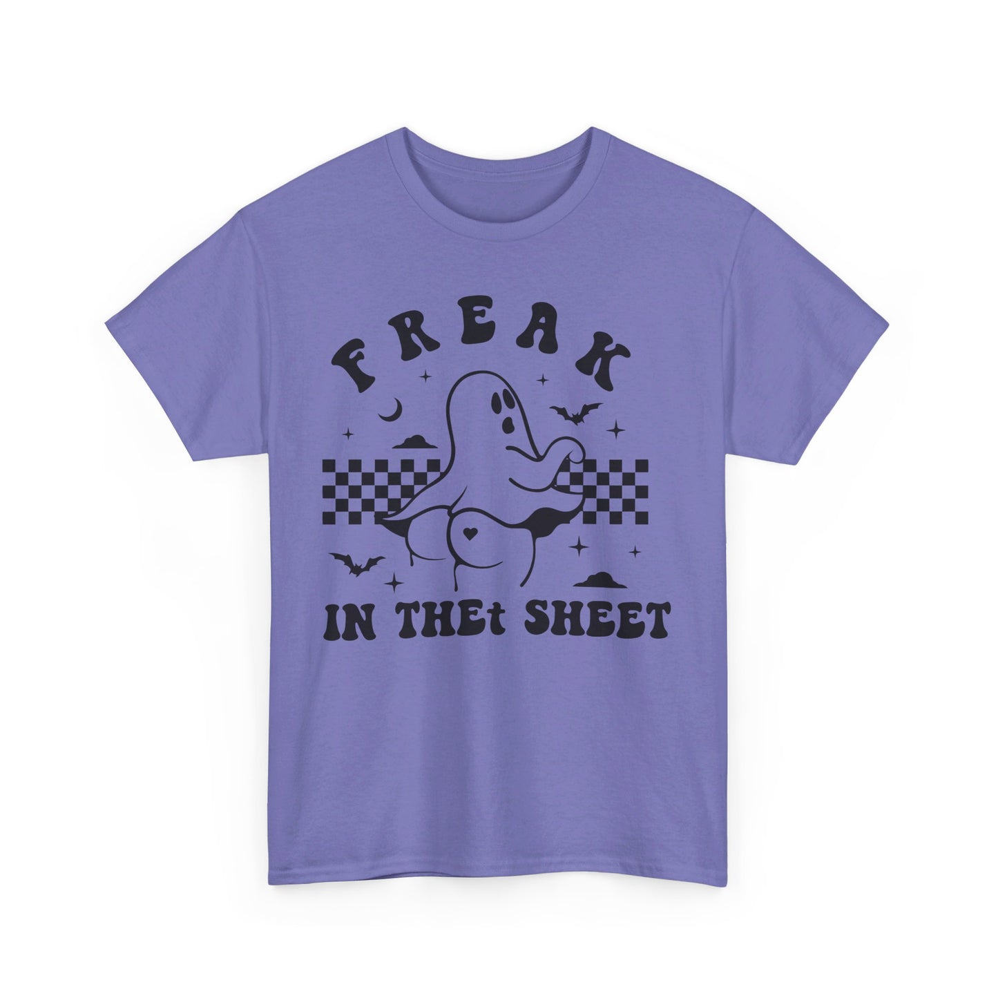 Freak In The Sheet Naughty Ghost T-shirt: Adorable Freak In The Sheet Graphic