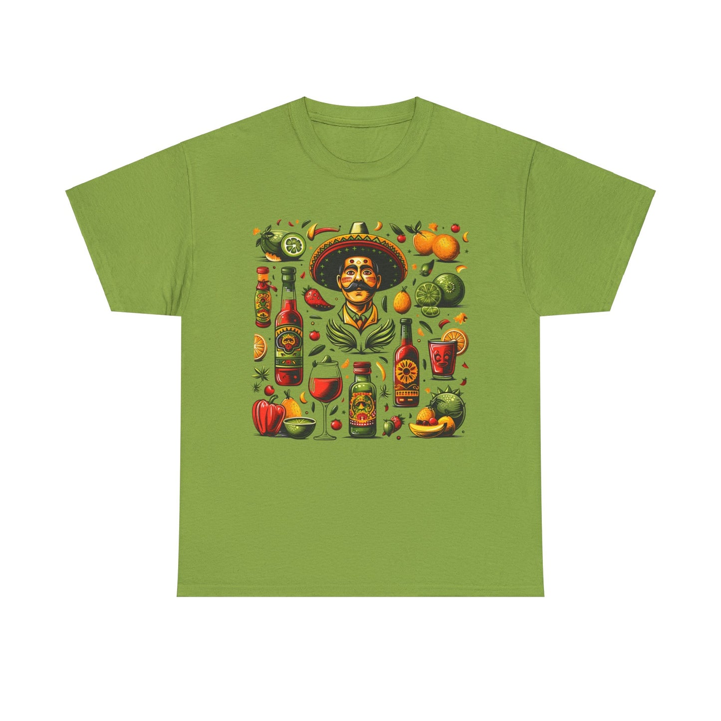Celebrate Cinco de Mayo in Style with Flavors of Mexico Shirt - Lime, Tequila, Wine Glasses, Fiesta Ready Shirt, Mexican Cowboy with Lime