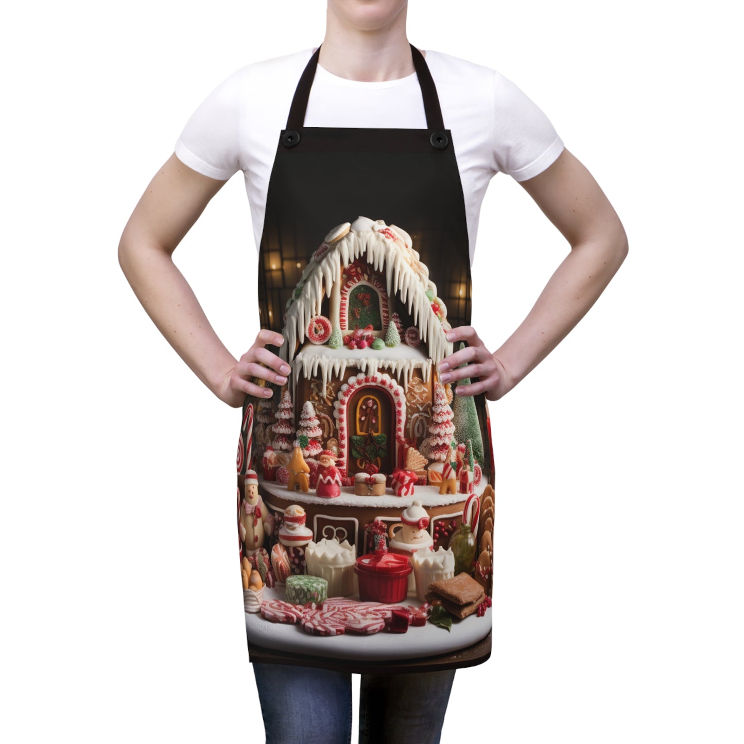 Festive Foodie Apron, Cookie Making Crew Apron, Christmas Apron, Christmas Lights Apron, Cookie Apron, Christmas Gift, Christmas cookie apro