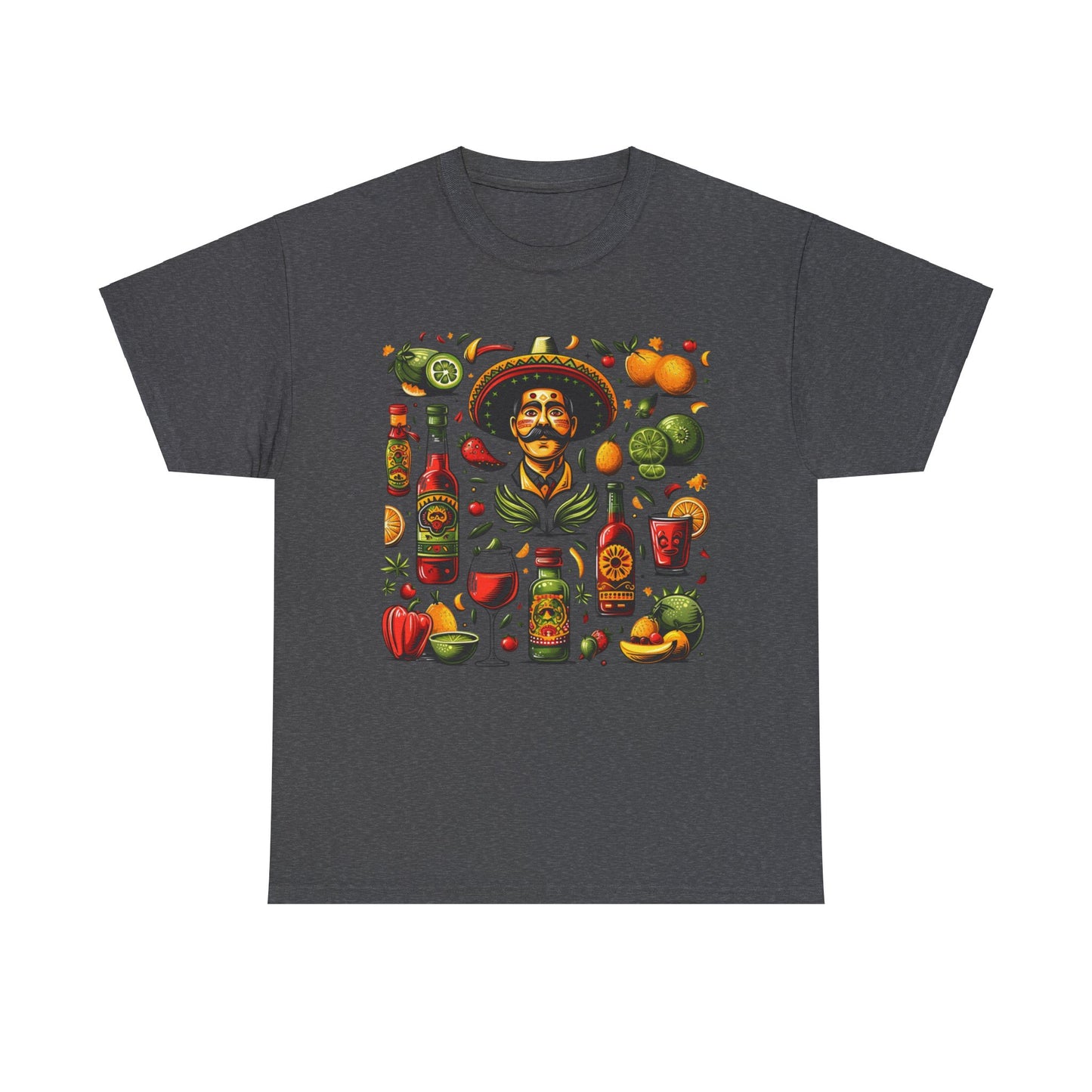 Celebrate Cinco de Mayo in Style with Flavors of Mexico Shirt - Lime, Tequila, Wine Glasses, Fiesta Ready Shirt, Mexican Cowboy with Lime