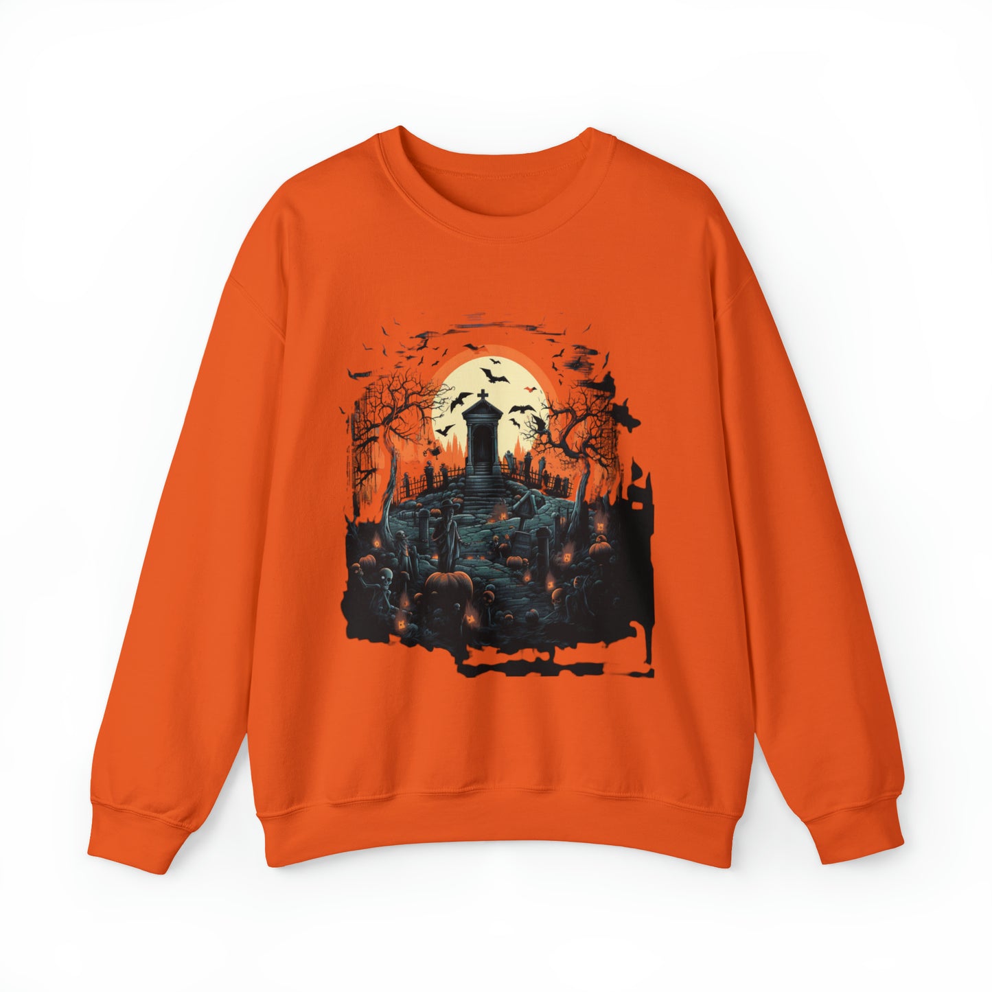 Graveyard Sweatshirt, Retro Sweatshirt, Cute Sweatshirt, Halloween Sweatshirt, Womens' Halloween, Spooky Sweatshirt, Halloween Party