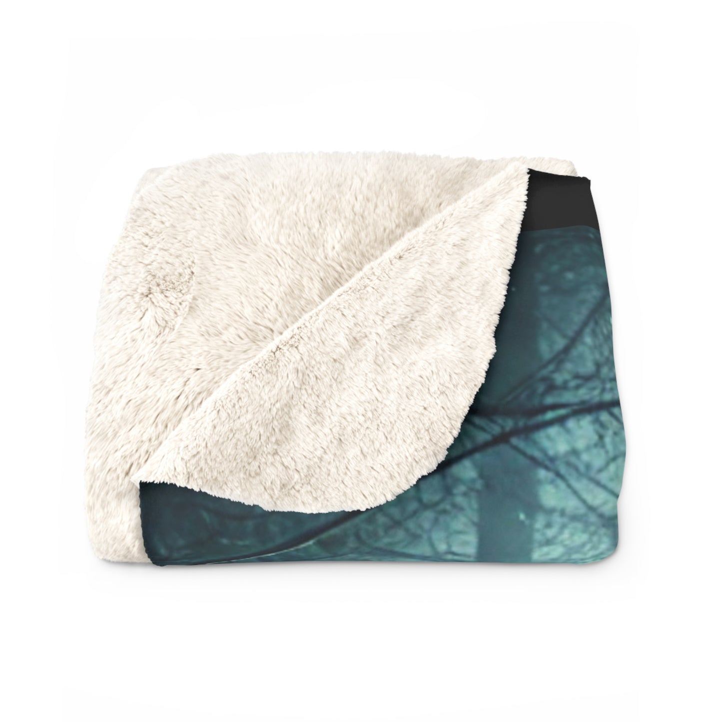Krampus Lurking in the Shadows Woven Throw Blanket
