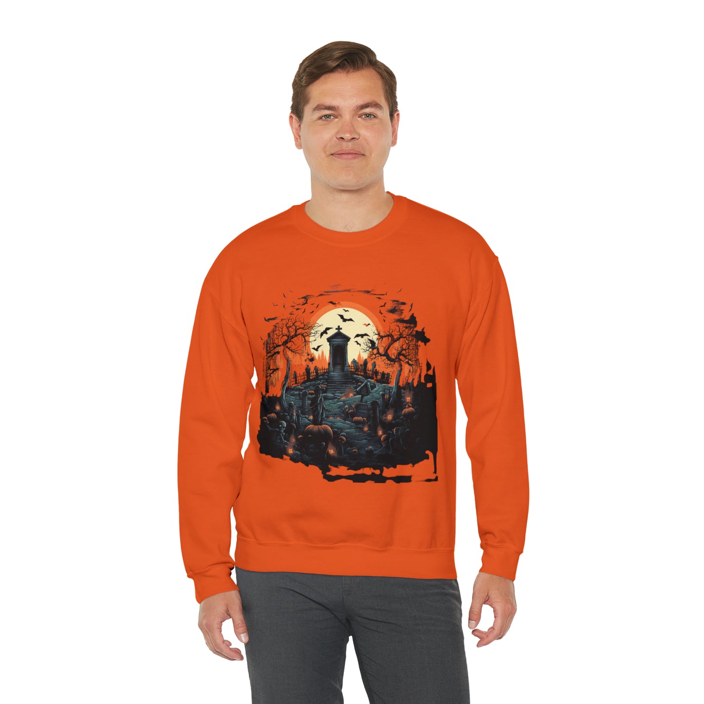 Graveyard Sweatshirt, Retro Sweatshirt, Cute Sweatshirt, Halloween Sweatshirt, Womens' Halloween, Spooky Sweatshirt, Halloween Party