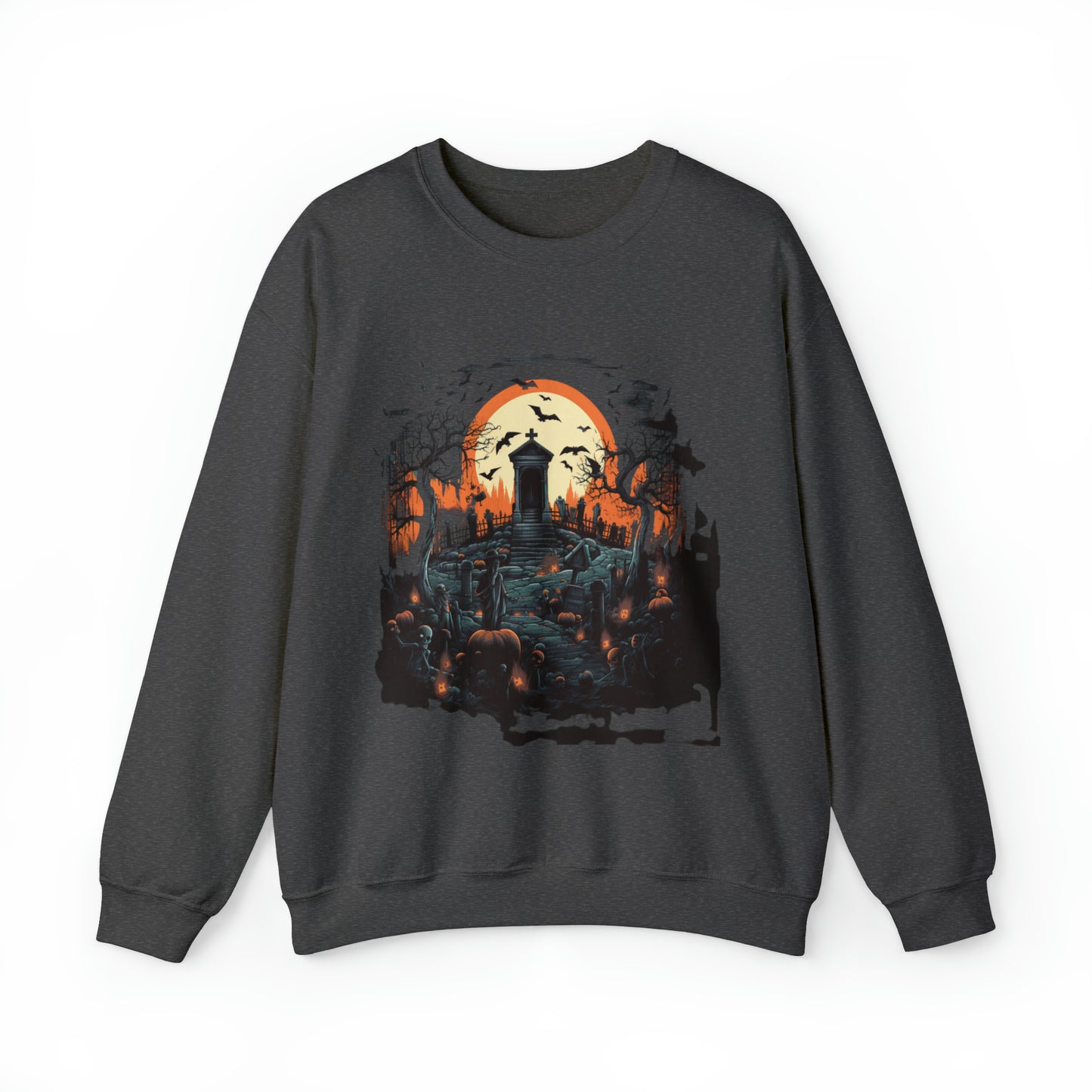 Graveyard Sweatshirt, Retro Sweatshirt, Cute Sweatshirt, Halloween Sweatshirt, Womens' Halloween, Spooky Sweatshirt, Halloween Party
