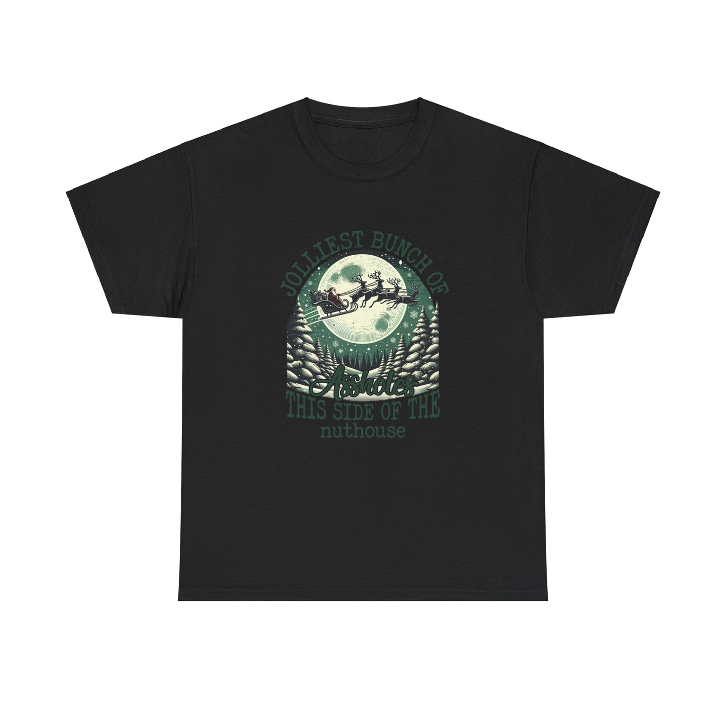 Jolliest Bunch of Assholes This Side Of The Nuthouse Shirt, Santa Claus Sweatshirt, Christmas Sweatshirt, Christmas Unisex Shirt