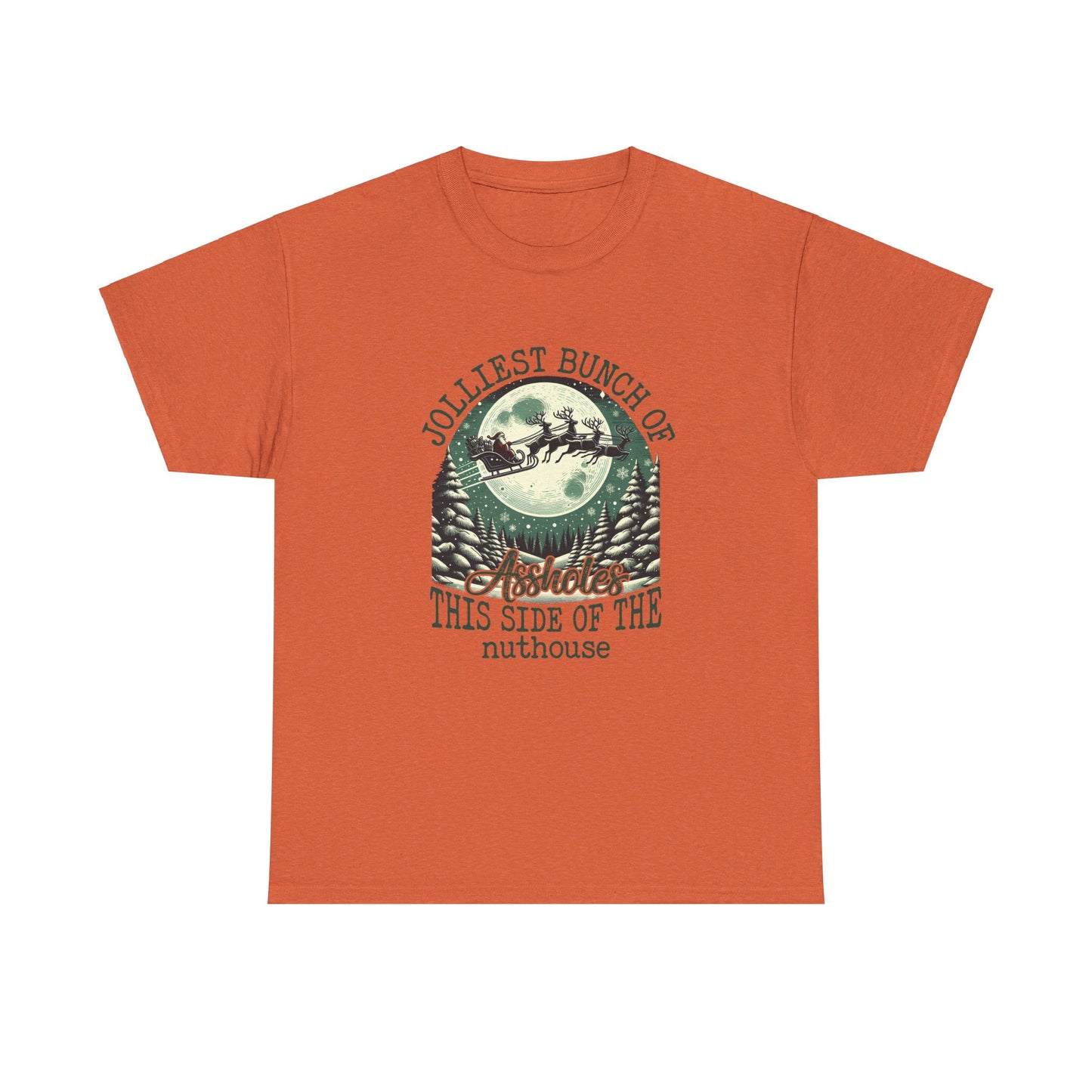 Jolliest Bunch of Assholes This Side Of The Nuthouse Shirt, Santa Claus Sweatshirt, Christmas Sweatshirt, Christmas Unisex Shirt
