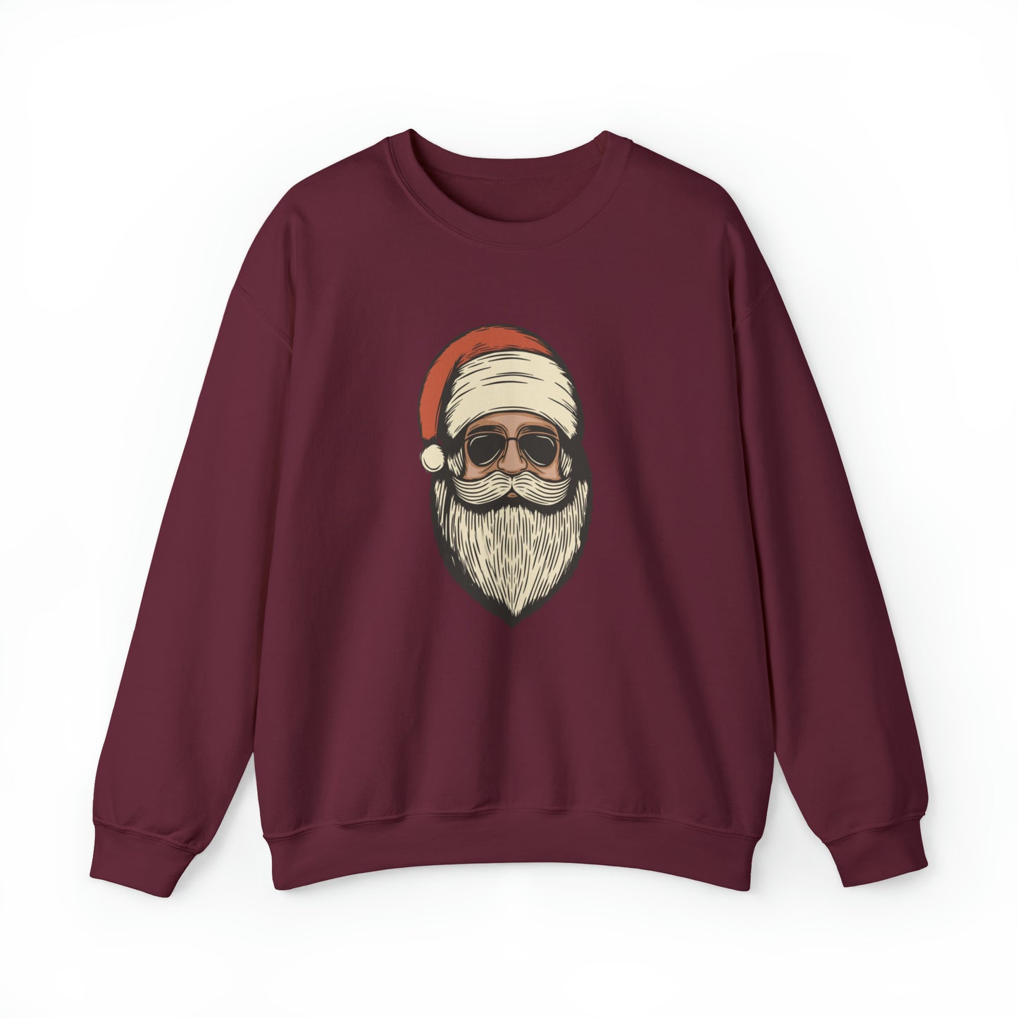 Red Retro Santa Shirt, Christmas Sweatshirt, Women Christmas Santa Shirts, Cute Vintage Santa Shirt, Classic Christmas Shirt, Christmas