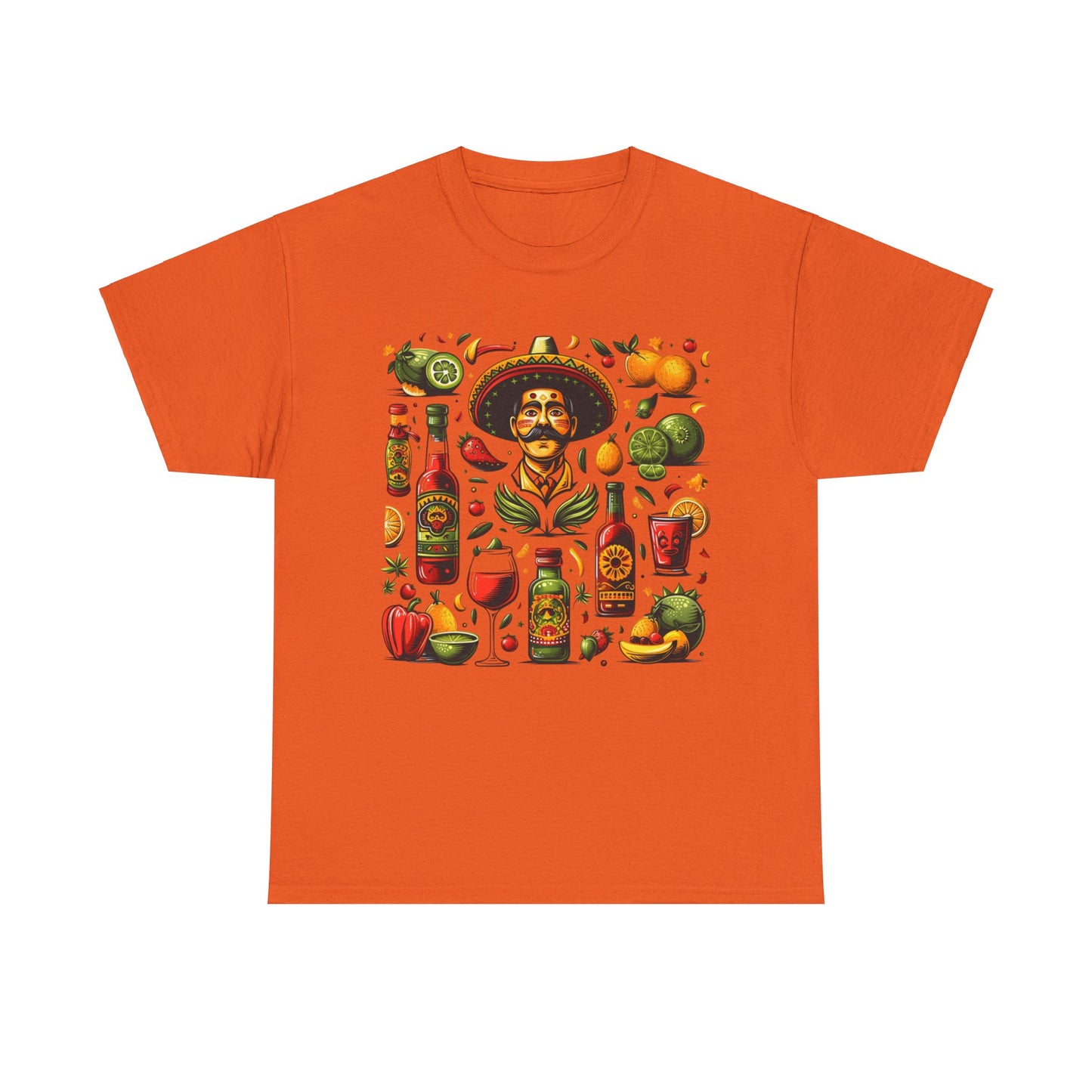Celebrate Cinco de Mayo in Style with Flavors of Mexico Shirt - Lime, Tequila, Wine Glasses, Fiesta Ready Shirt, Mexican Cowboy with Lime
