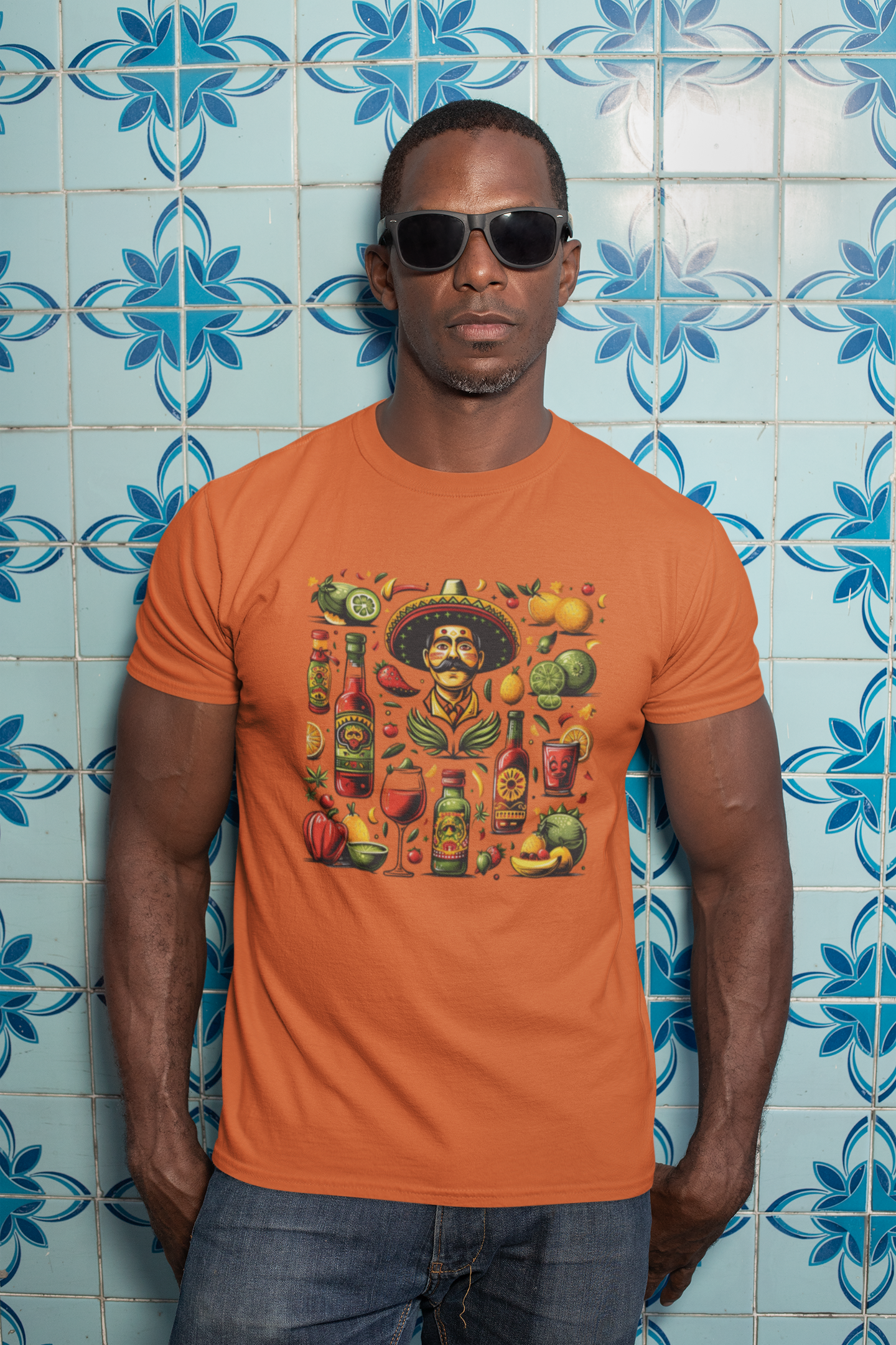 Celebrate Cinco de Mayo in Style with Flavors of Mexico Shirt - Lime, Tequila, Wine Glasses, Fiesta Ready Shirt, Mexican Cowboy with Lime