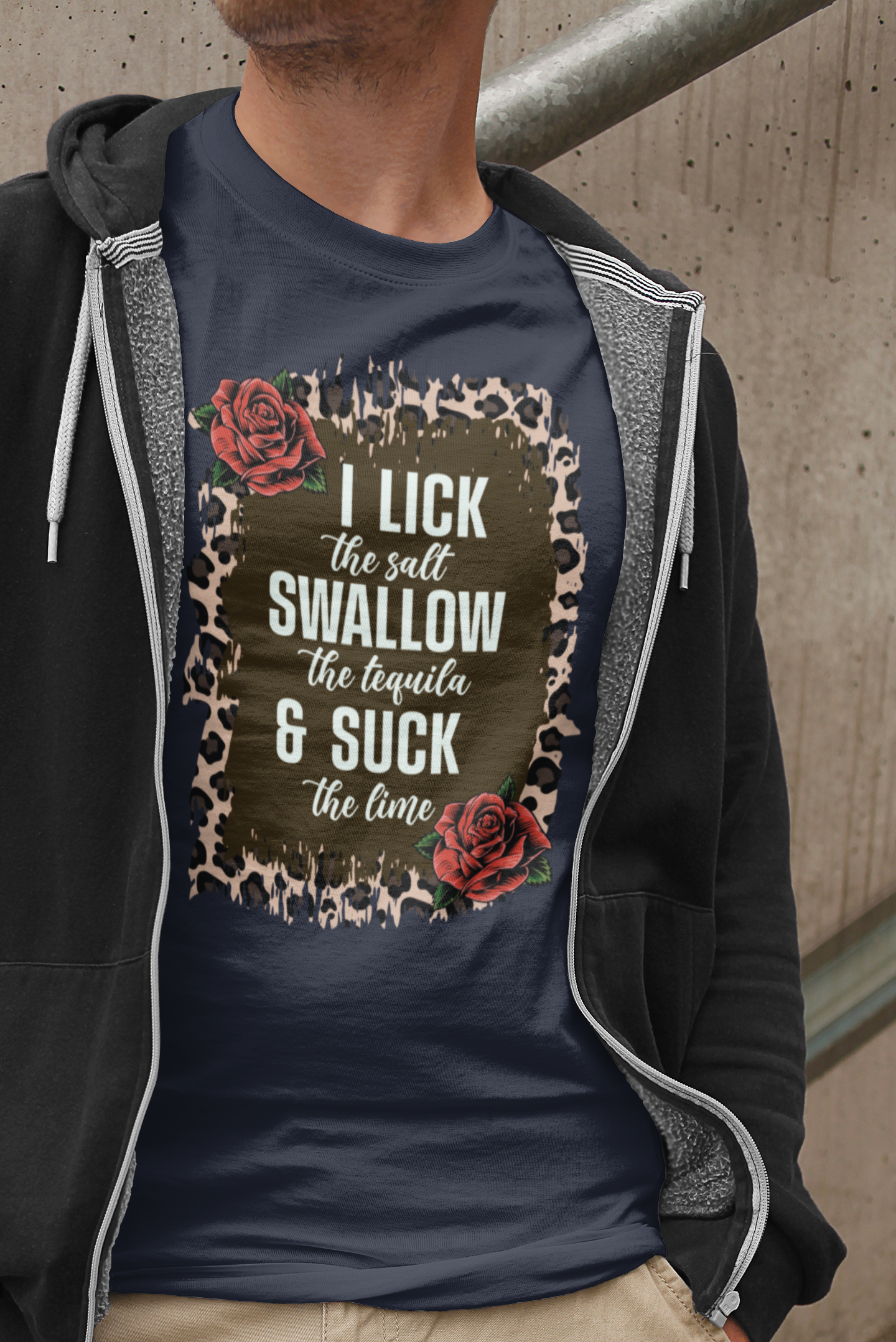 Mexican Fiesta Saractic Apparel: I Lick the Salt I Swallow the Tequila & Suck Lime Tshirt for Cinco de Mayo