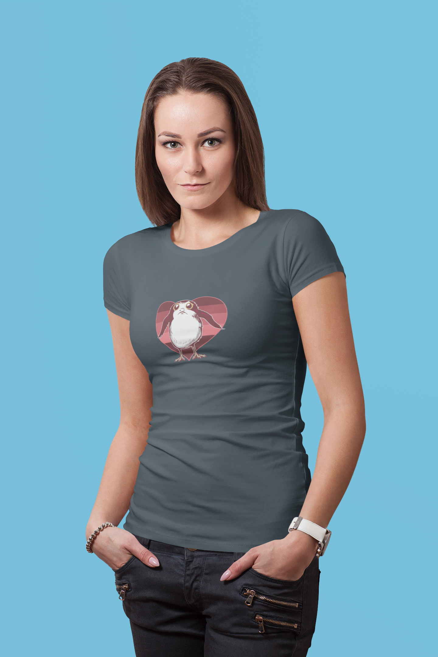 Porg Love Delight Sweatshirt, Cute Star Wars Valentine Shirt & Sweatshirt Duo, Star Wars Shirt,Star Wars Valentine, CuteDarth Vader Shirt
