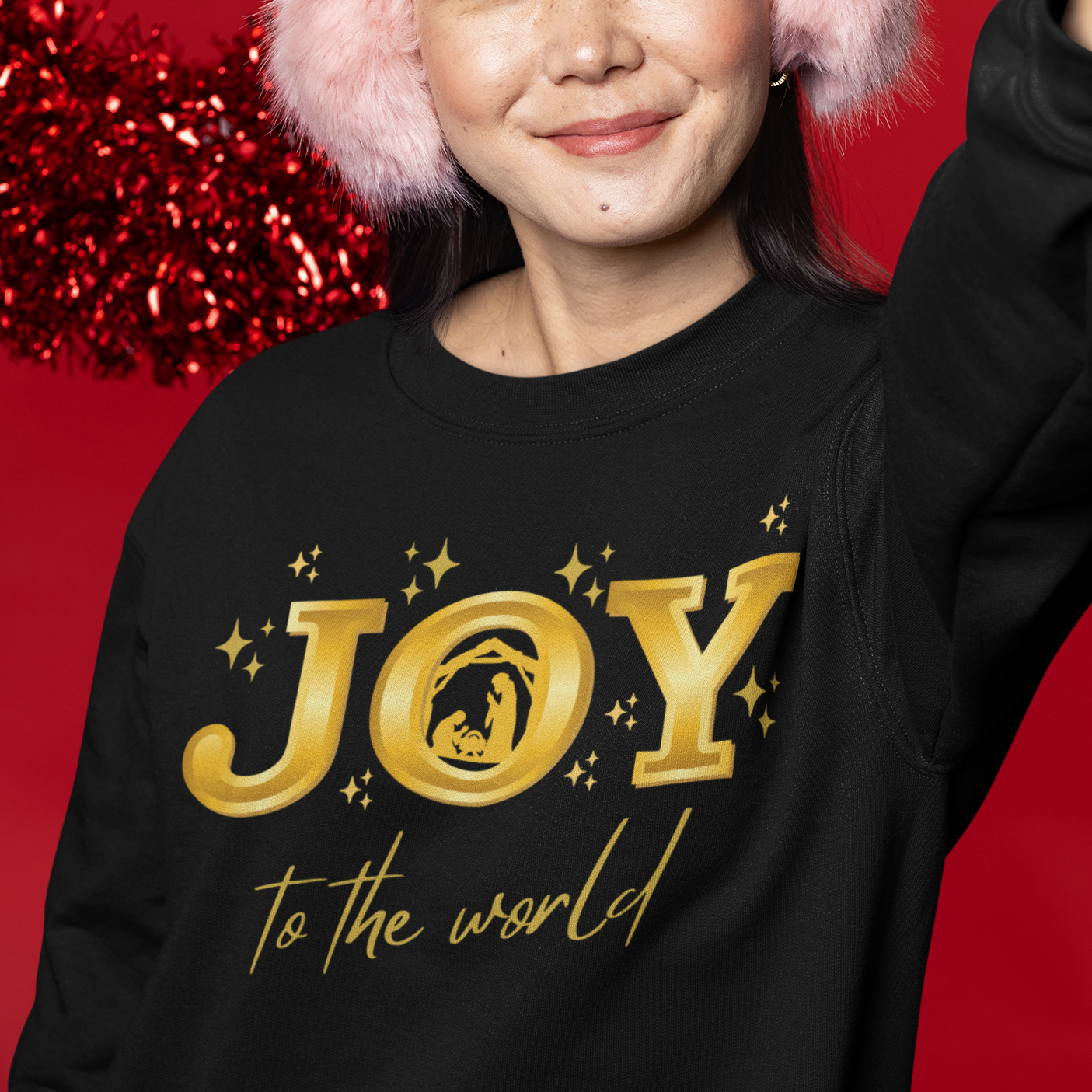 Joy To the World Sweatshirt, Christmas Sweatshirt, Joy Sweatshirt, Gift For Christmas, Peace Sweatshirt, Christmas Gift For Women