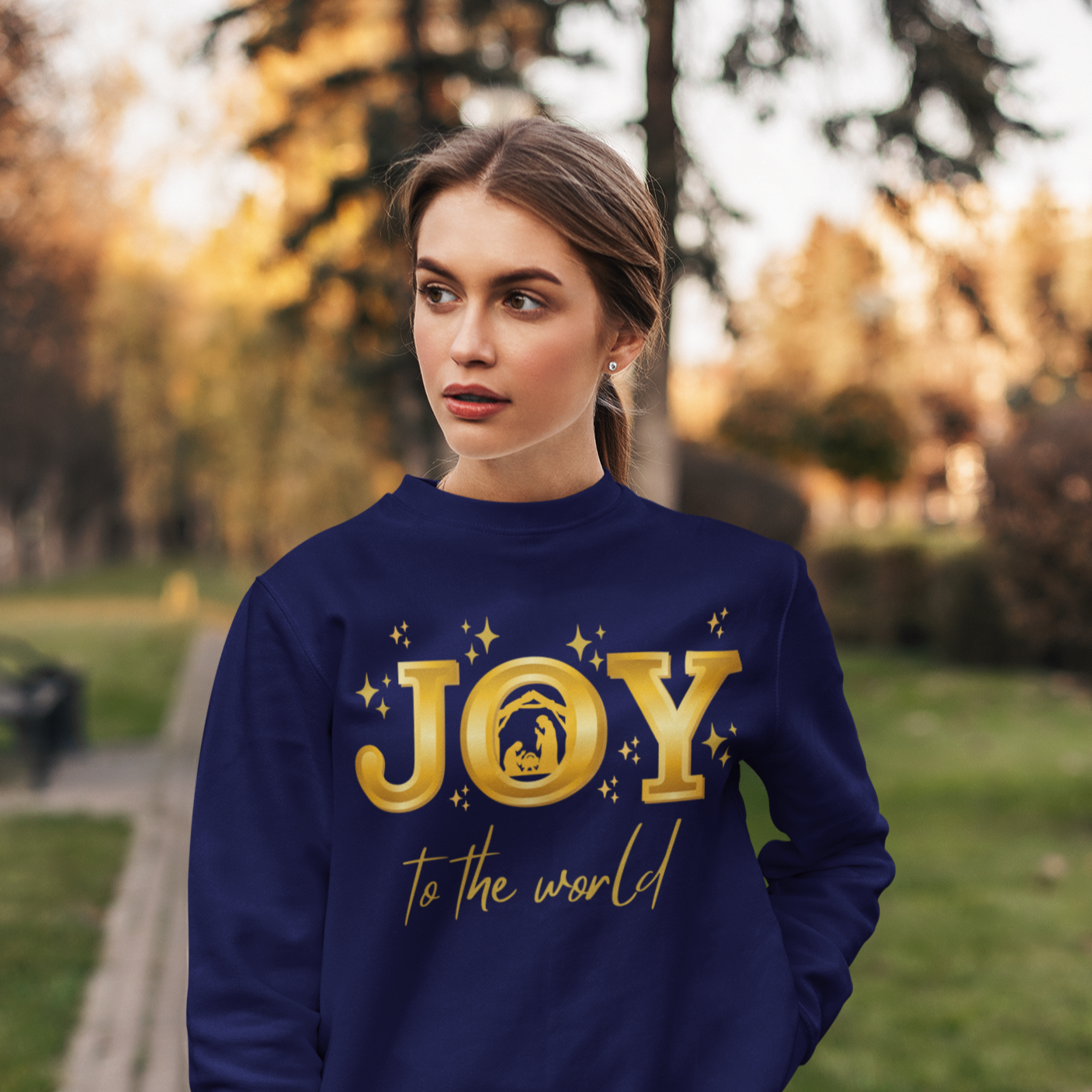 Joy To the World Sweatshirt, Christmas Sweatshirt, Joy Sweatshirt, Gift For Christmas, Peace Sweatshirt, Christmas Gift For Women