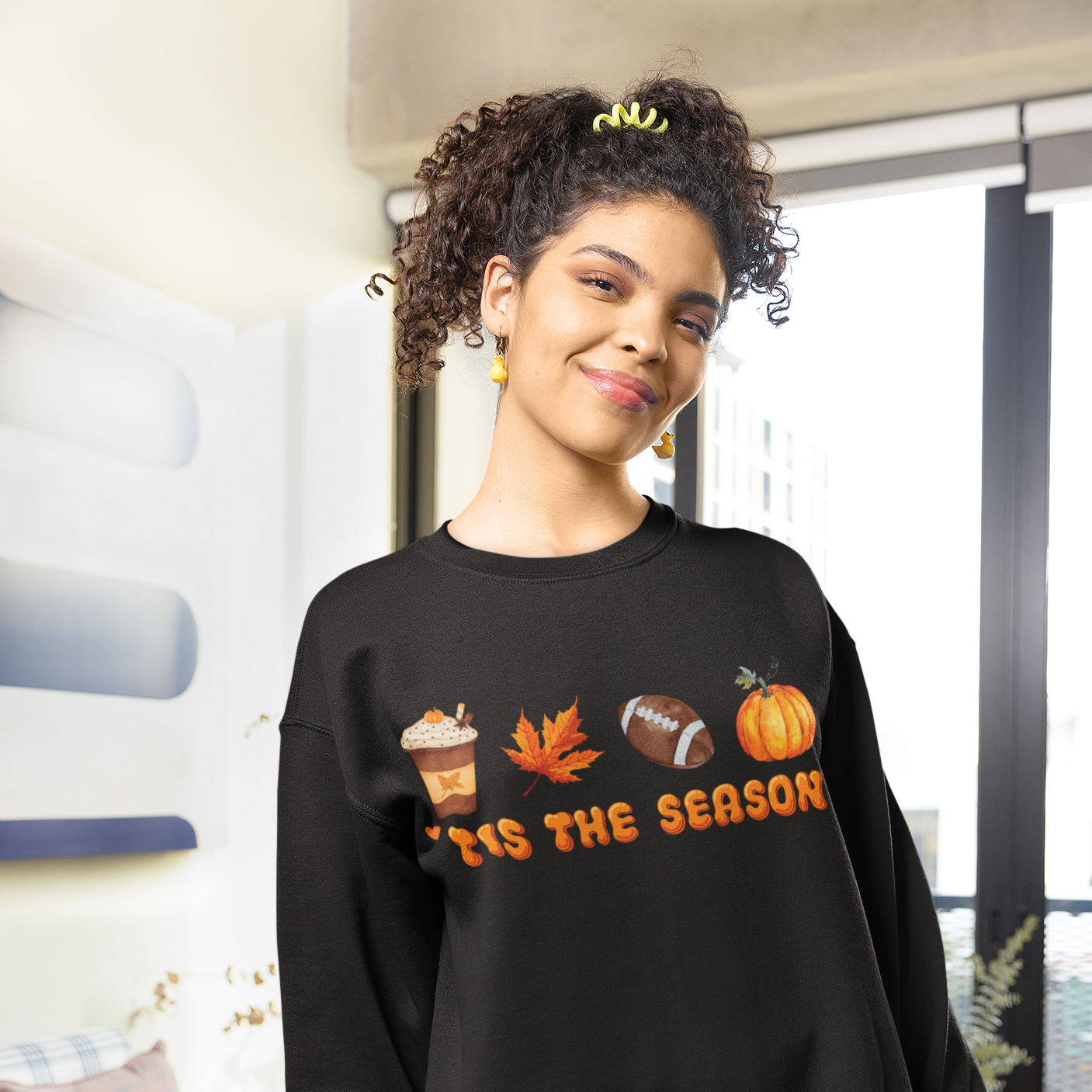 Tis The Season, Fall Sweatshirt for Women, Halloween Sweatshirt, Fall Clothing Shirt, Fall Crewneck Sweatshirts, Pumpkin Shirt, Thanksgiving Sweater, Autumn