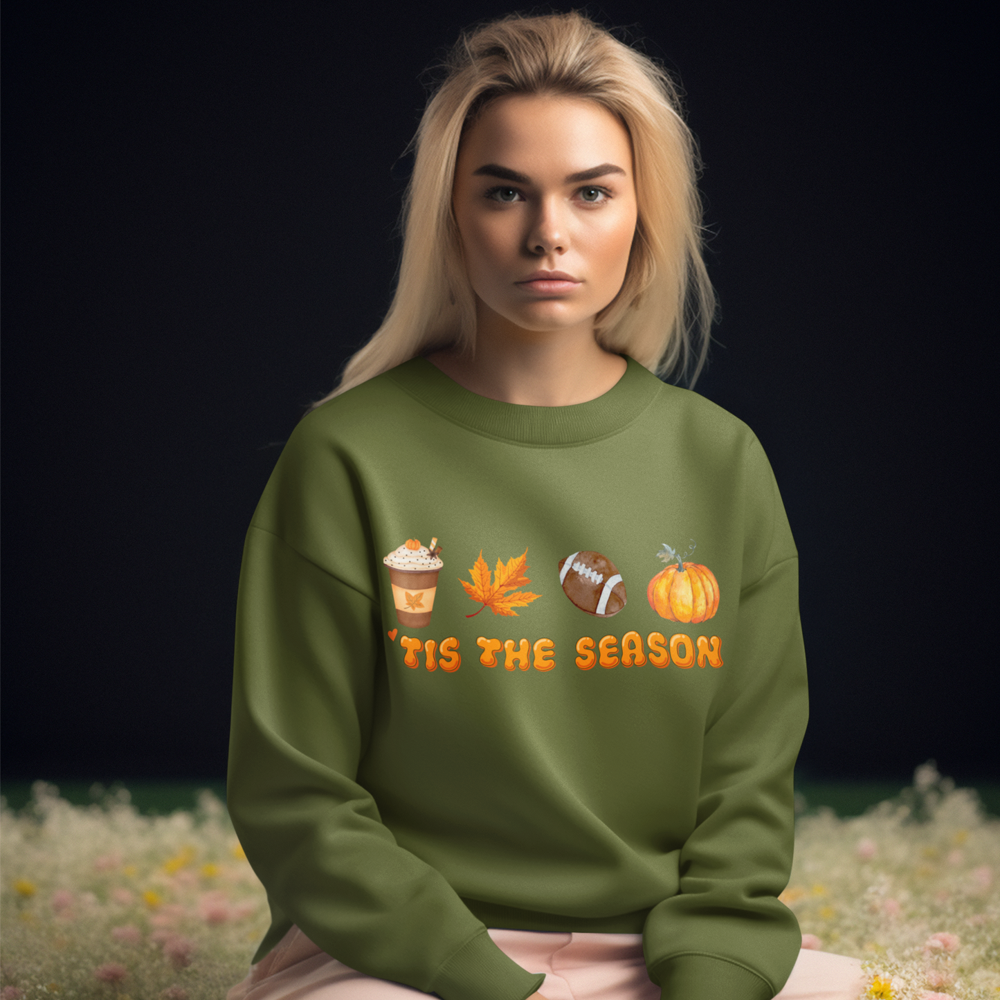 Tis The Season, Fall Sweatshirt for Women, Halloween Sweatshirt, Fall Clothing Shirt, Fall Crewneck Sweatshirts, Pumpkin Shirt, Thanksgiving Sweater, Autumn