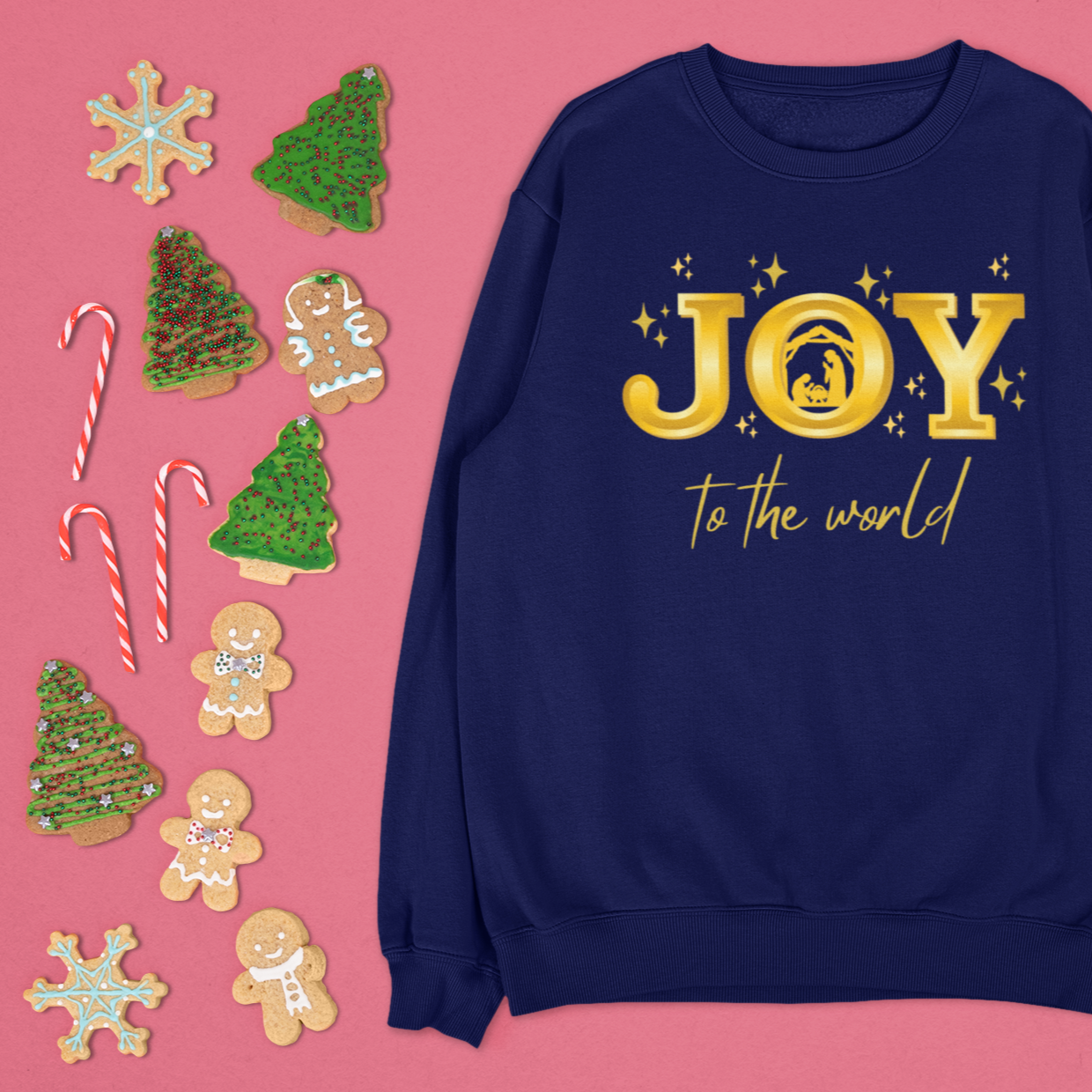 Joy To the World Sweatshirt, Christmas Sweatshirt, Joy Sweatshirt, Gift For Christmas, Peace Sweatshirt, Christmas Gift For Women