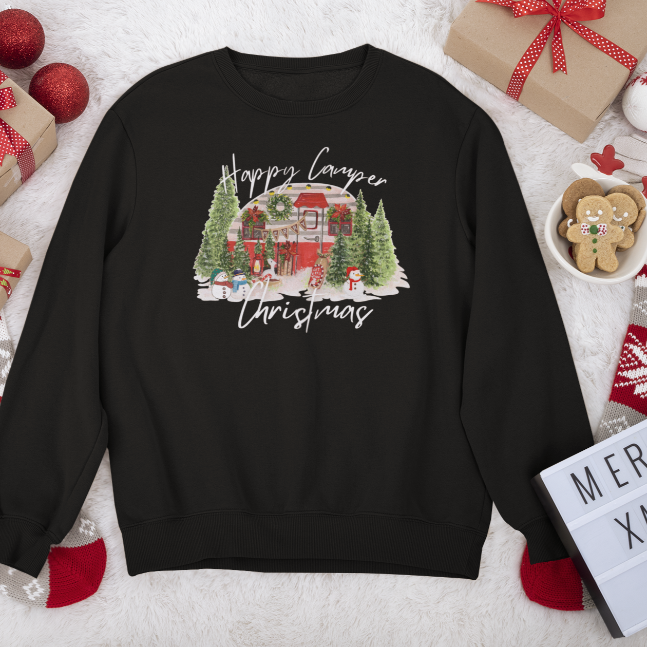 Christmas Caravan Tshirt, Christmas Tree Camper Shirt, Christmas Gift for Camper, Merry Christmas, Camper Shirt, Holiday Adventure