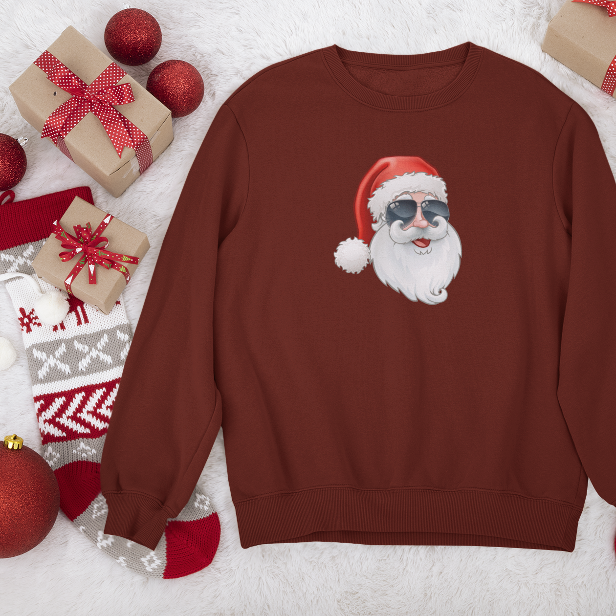 Pink Retro Santa Shirt, Christmas Sweatshirt, Women Christmas Santa Shirts, Cute Vintage Santa Shirt, Classic Christmas Shirt, Christmas