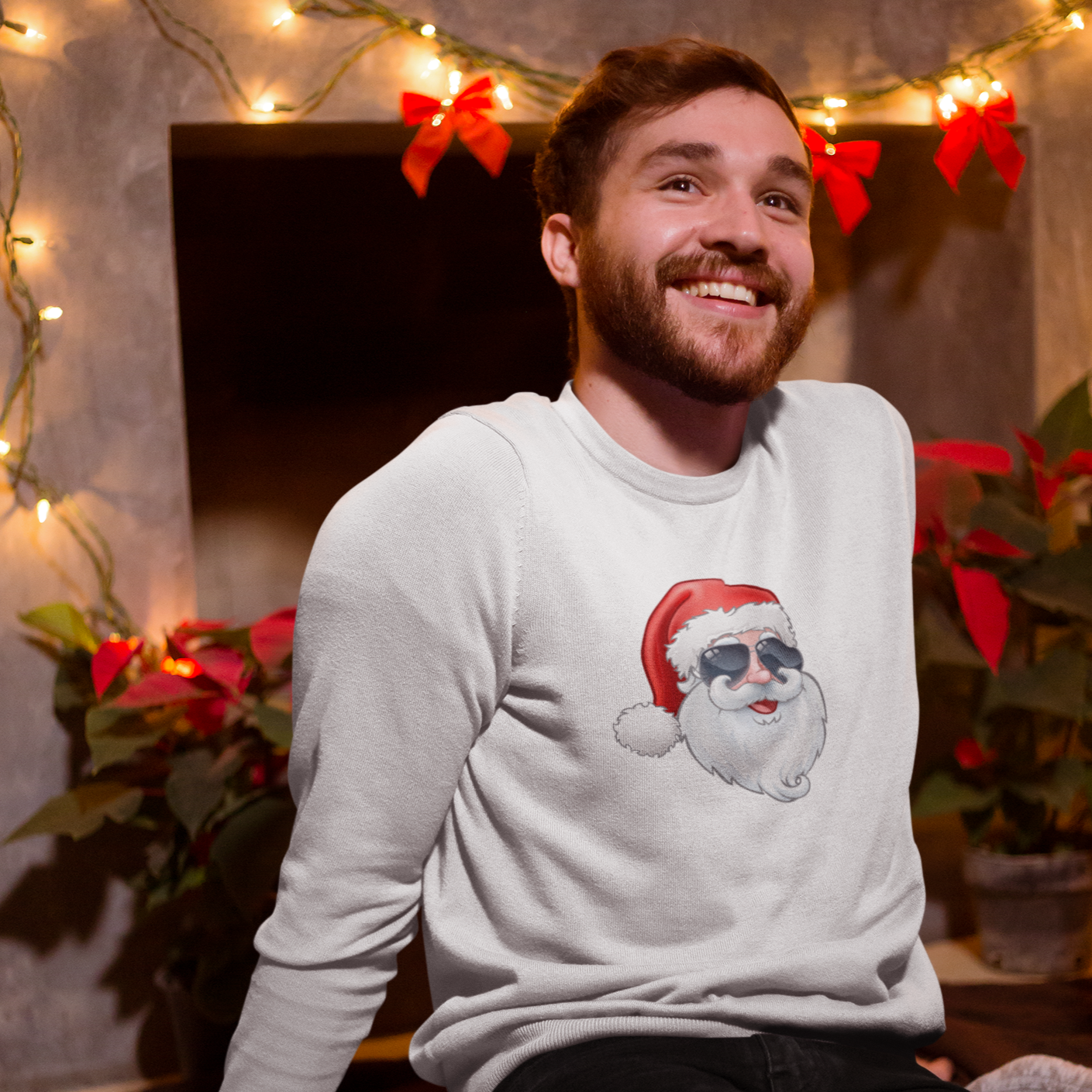 Pink Retro Santa Shirt, Christmas Sweatshirt, Women Christmas Santa Shirts, Cute Vintage Santa Shirt, Classic Christmas Shirt, Christmas