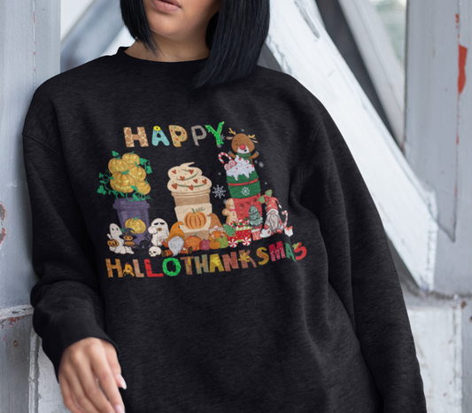 Creep It Real with Hallothanksmas: The Ultimate Holiday Shirt Extravaganza!