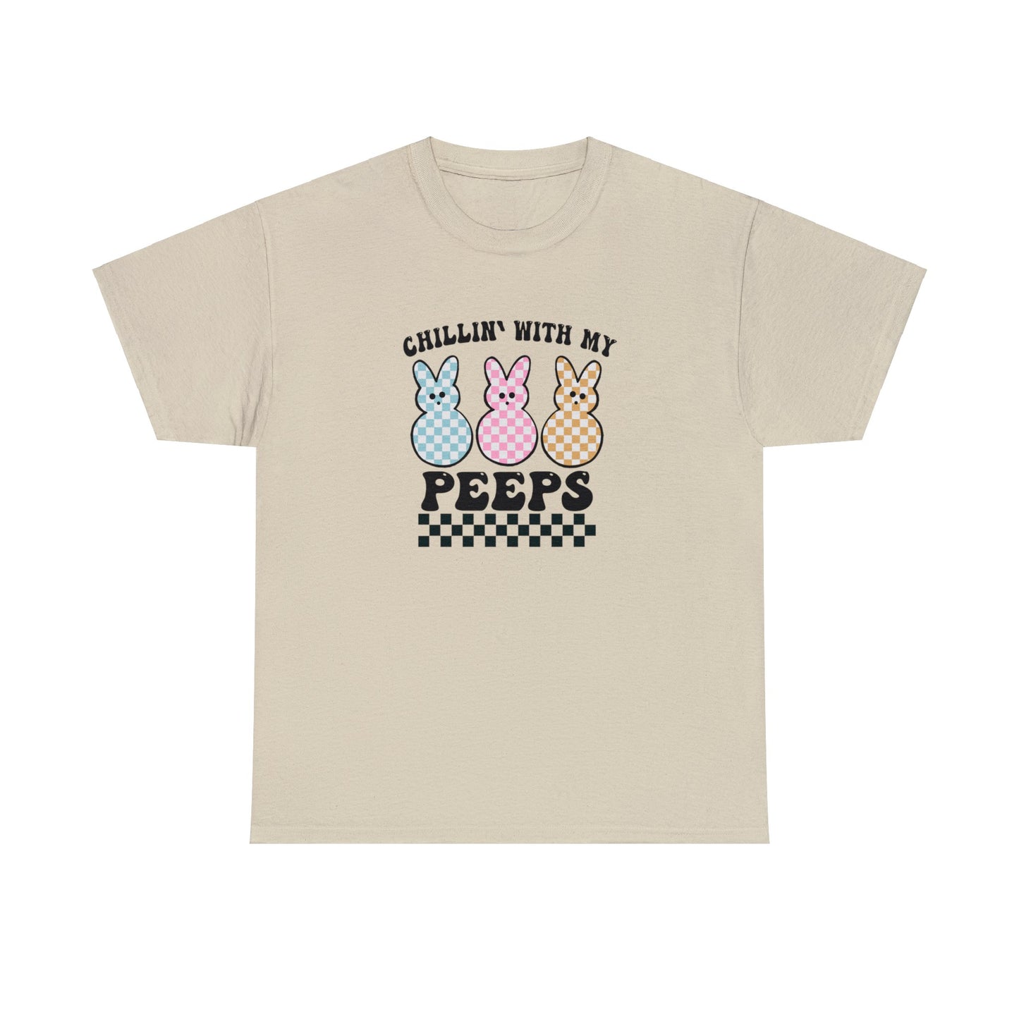 Chillin With My Peeps shirt, Cute Easter Peeps Shirt, Trendy Easter Day Outfit, Peeps Holiday Shirt, Easter Family shirt, Fun Easter Tee