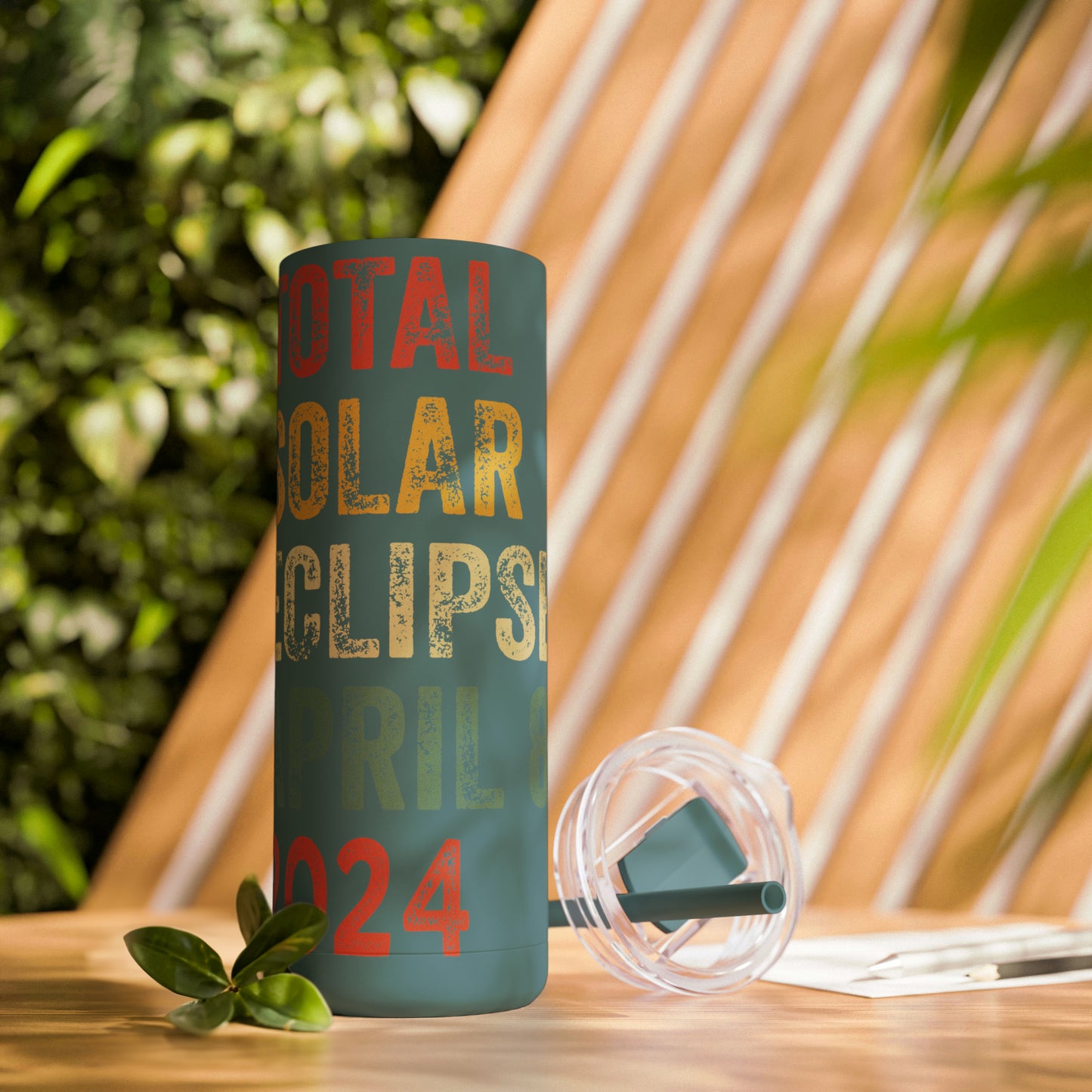 Celestial Vibes: Limited Edition Total Solar Eclipse April 8, 2024 - 20 oz. Tumbler, Eclipse 2024 Tumbler , Maars Maker Skinny Matte Tumbler