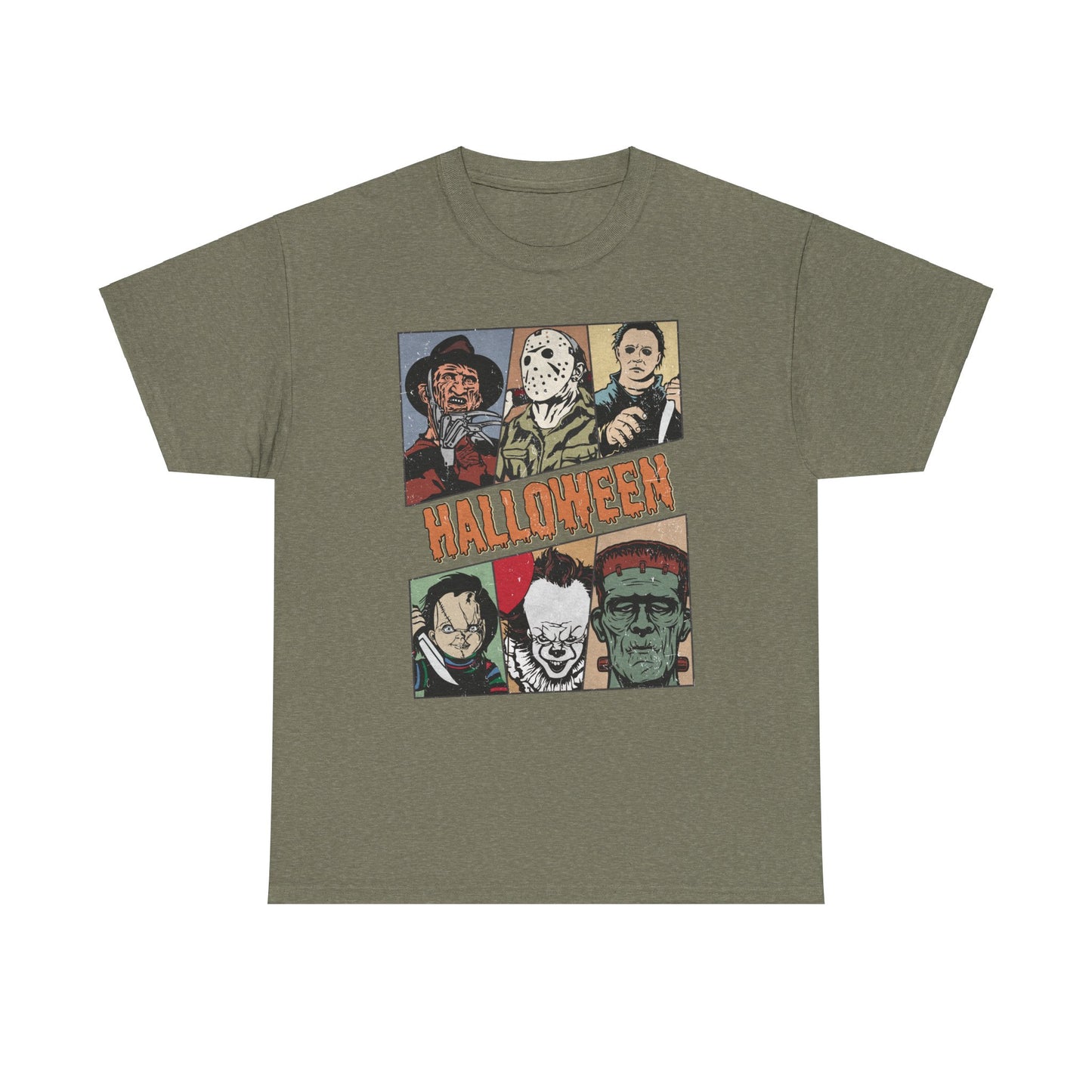 Retro Halloween Classic Shirt, Classic Horror tshirt, Vintage Frankenstein Michael Myers Halloween Shirt, Monster Tee, Retro Shirt Halloween