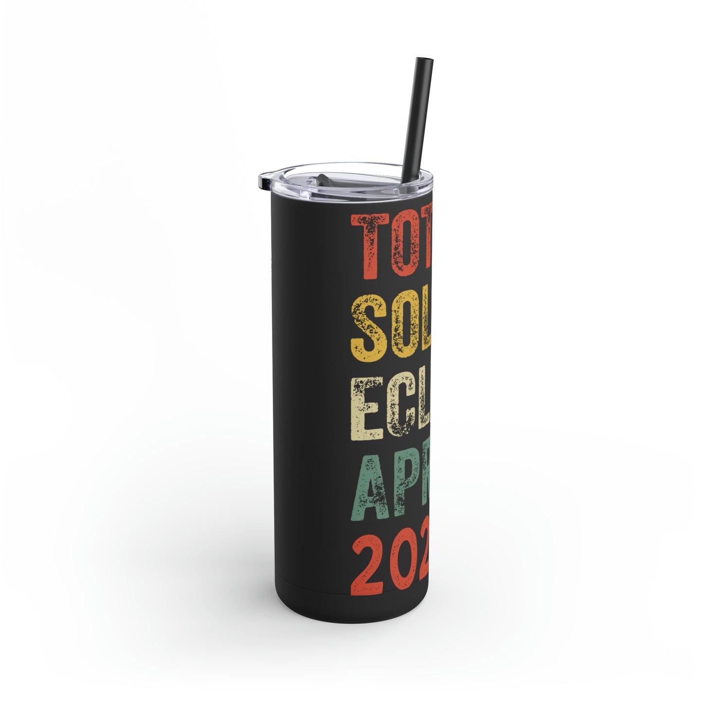 Celestial Vibes: Limited Edition Total Solar Eclipse April 8, 2024 - 20 oz. Tumbler, Eclipse 2024 Tumbler , Maars Maker Skinny Matte Tumbler