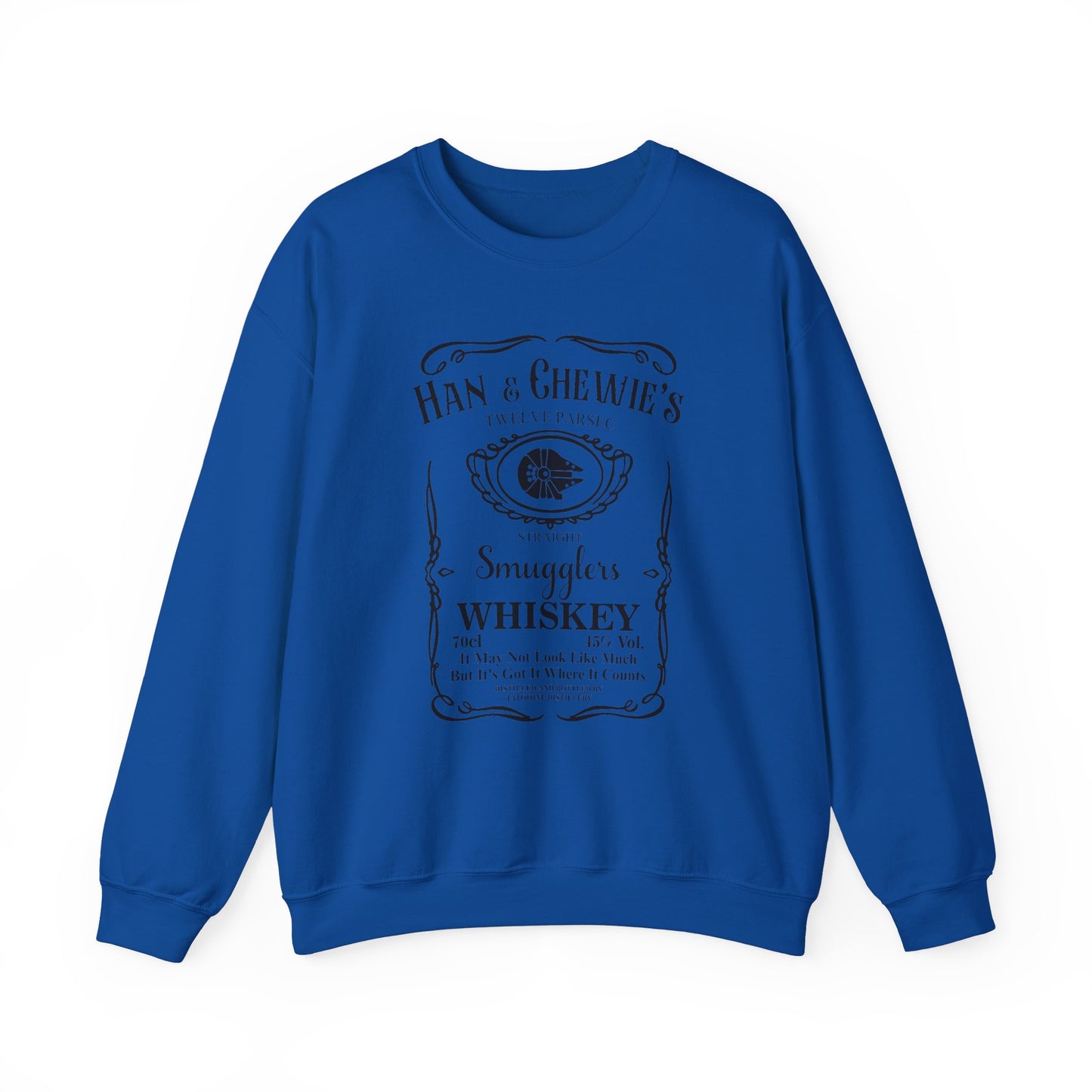 Han & Chewie's Smuggler's Whiskey Sweatshirt - Cool Star Wars Inspired Design