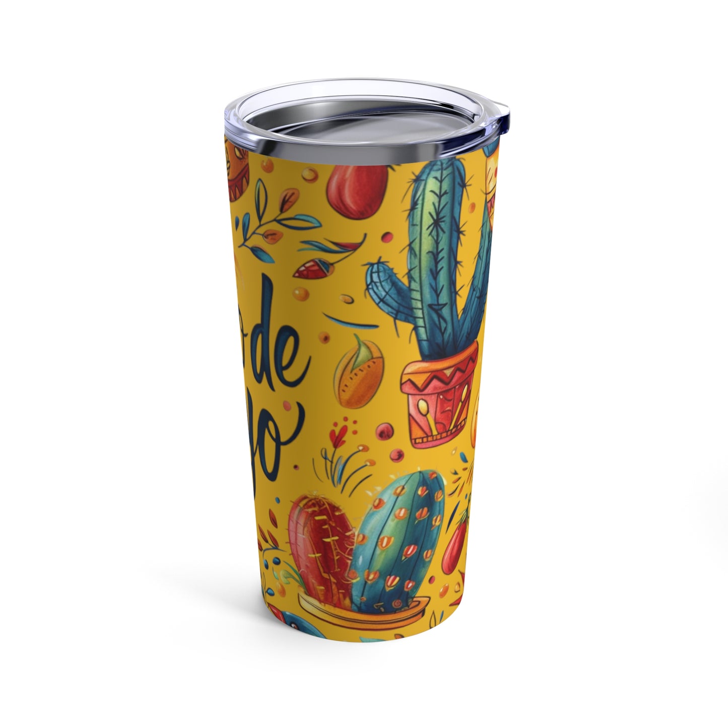 Fiesta Ready: Colorful Cinco de Mayo Tumbler for 20 oz Drinks, Vibrant Festively Decorated  Cinco de Mayo