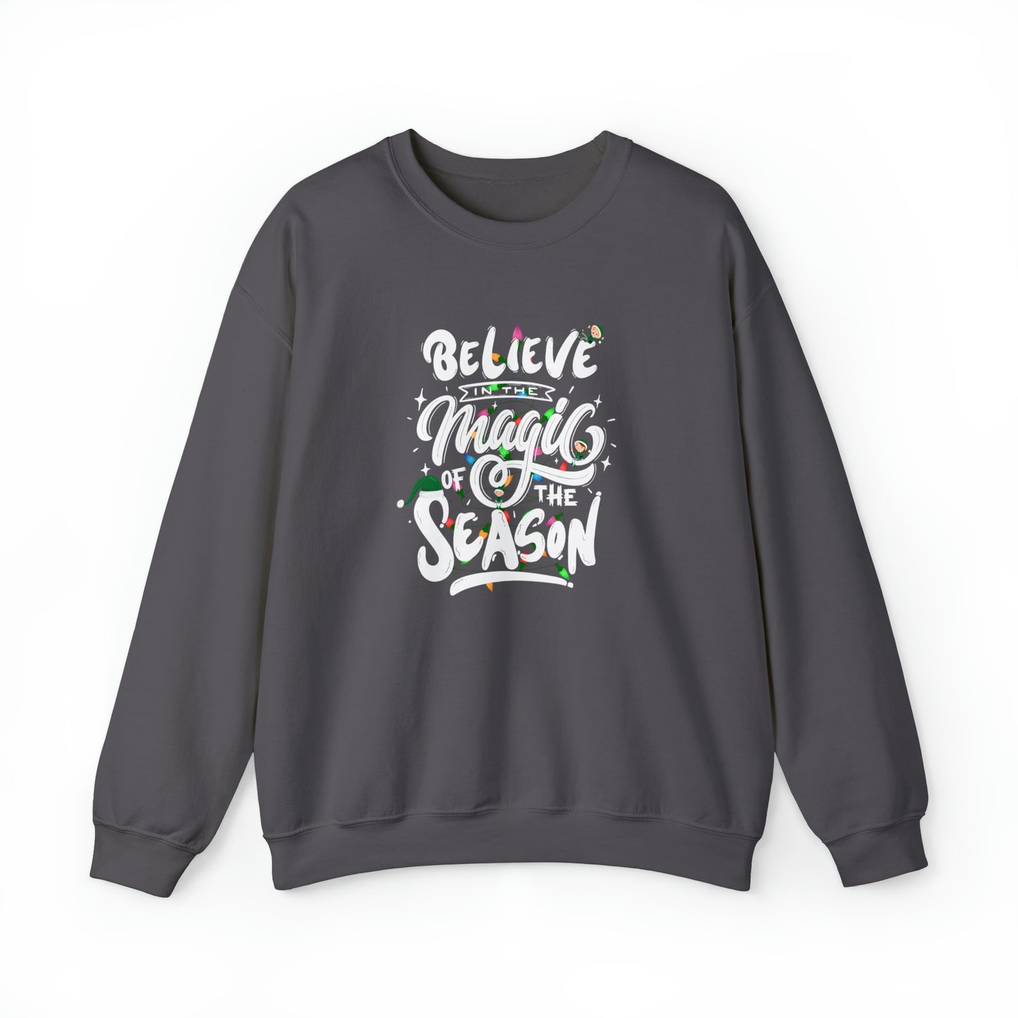 Believe In The Magic Of The Season Christmas Sweatshirt, Merry and Bright Sweatshirt, Christmas Sweatshirt, Family Christmas Sweatshirt, Christmas Sweatshirts for Women, Merry Christmas Sweatshirt