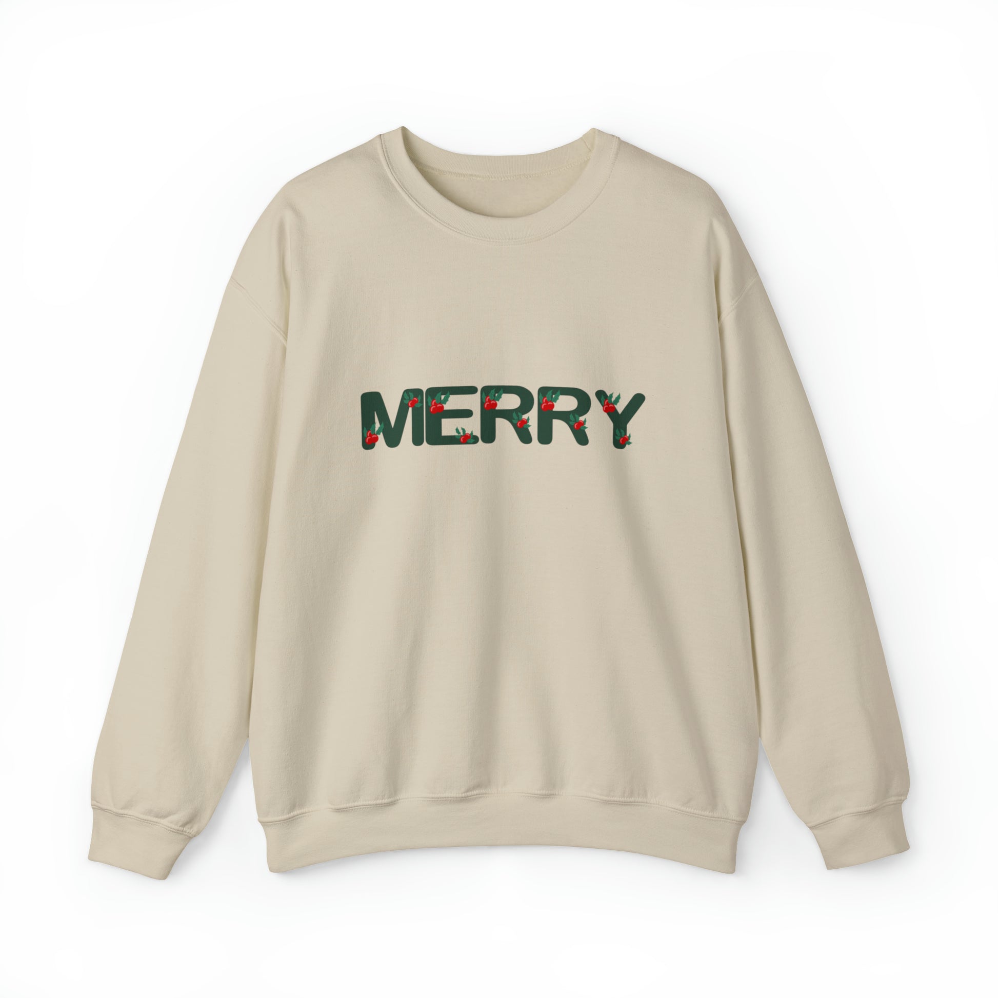 Merry Sweatshirt, Merry Christmas Shirt for Women, Christmas Crewneck Sweatshirt, Ugly Christmas Sweater, Cute Christmas Sweatshirt, Xmas