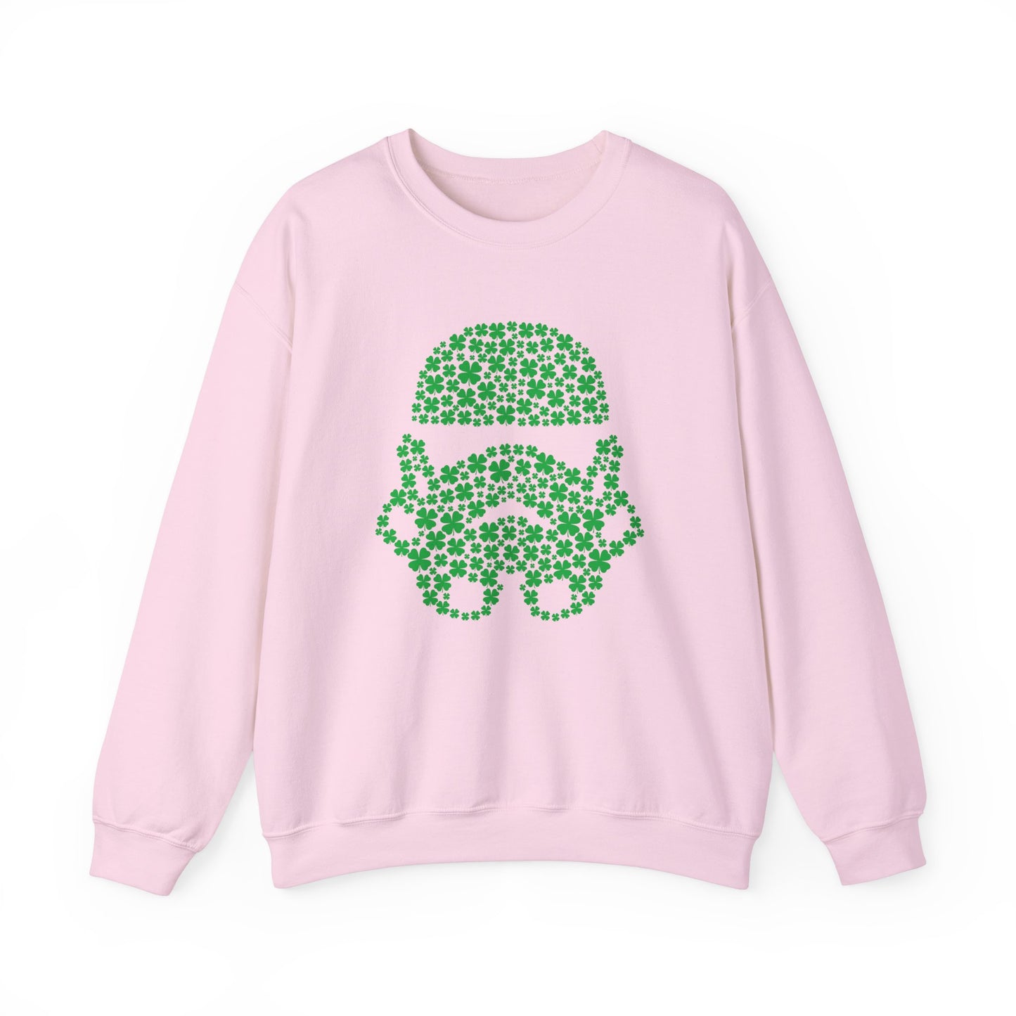 Galactic Love Defender Sweatshirt - Stormtrooper Clover Edition for St. Patrick's Day, St Pattys Day Sweatshirt, Four Leaf Clover Sweater