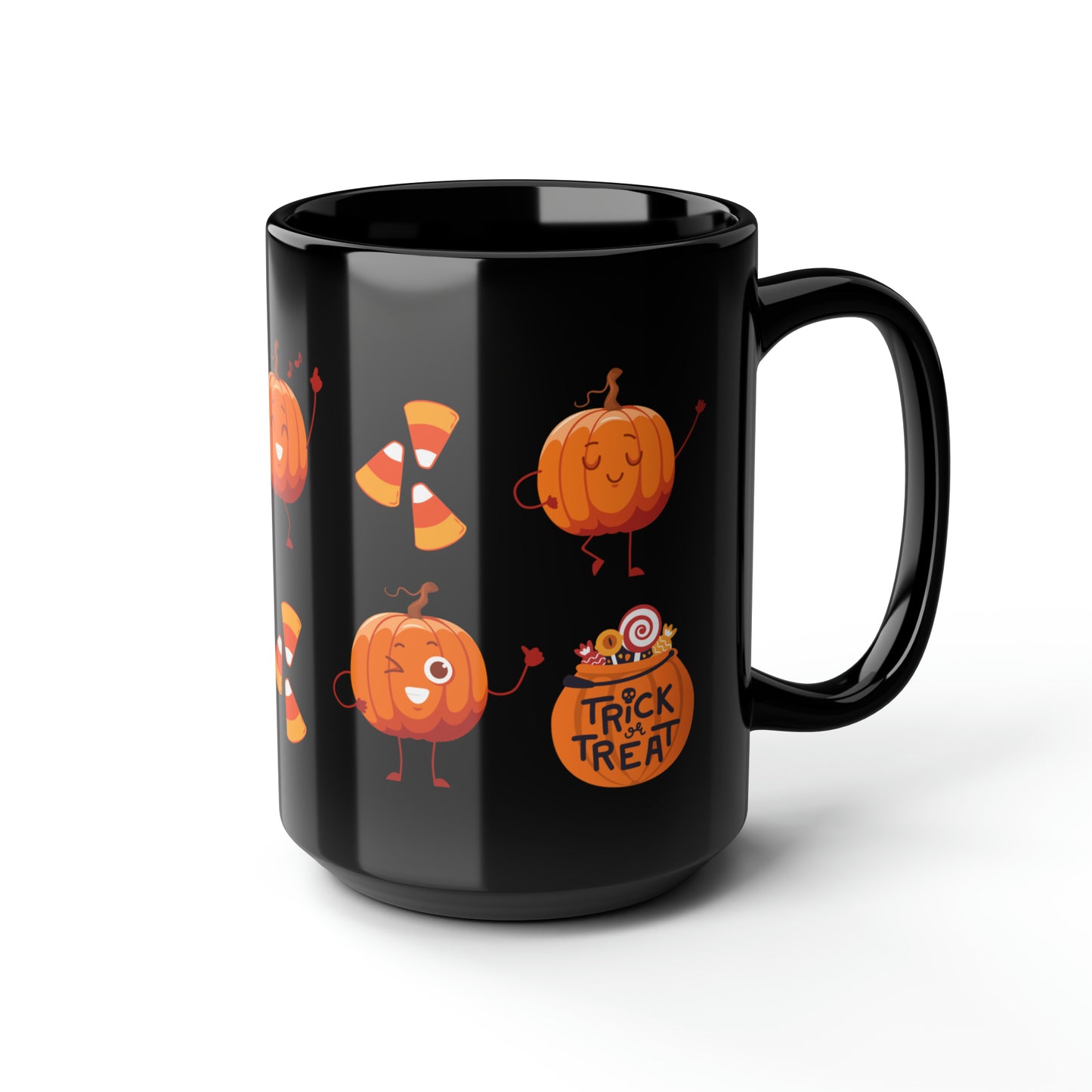 Halloween Mug - Funny Coffee Mug - Ceramic Mug - Gift for Him - Gift for Her - Black Mug, 15oz