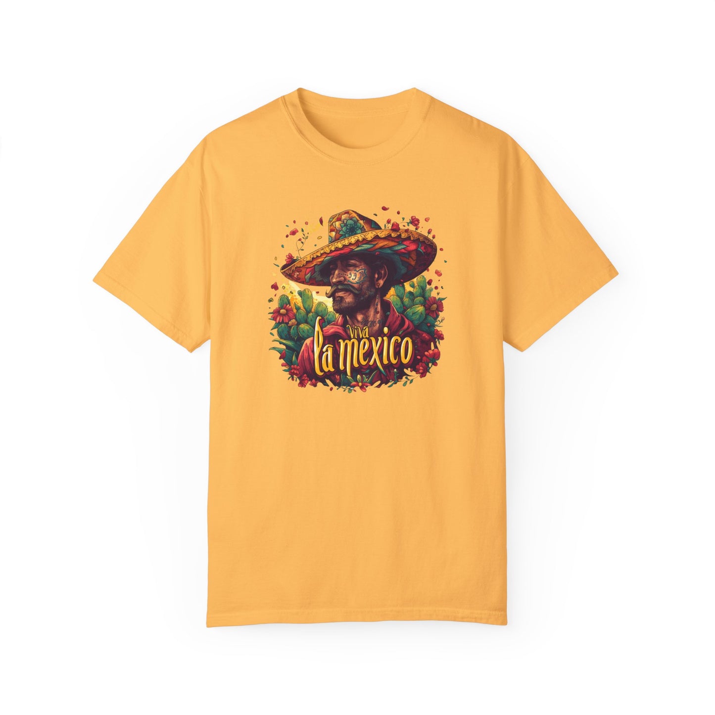 Viva La Mexico Tshirt: Mexican Cowboy Sombrero Graphic Tee, Fiesta Ready Tshirt, Mexican Cowboy in Sombrero Print