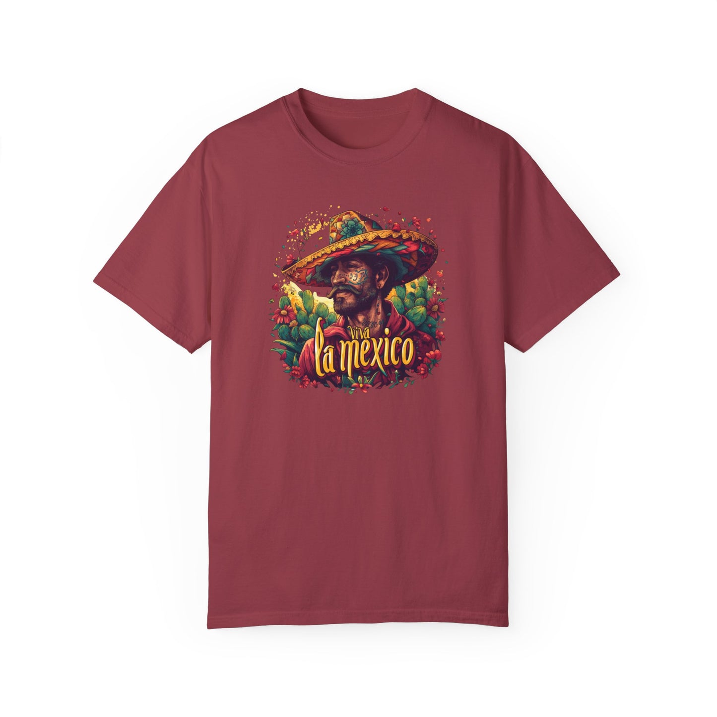 Viva La Mexico Tshirt: Mexican Cowboy Sombrero Graphic Tee, Fiesta Ready Tshirt, Mexican Cowboy in Sombrero Print