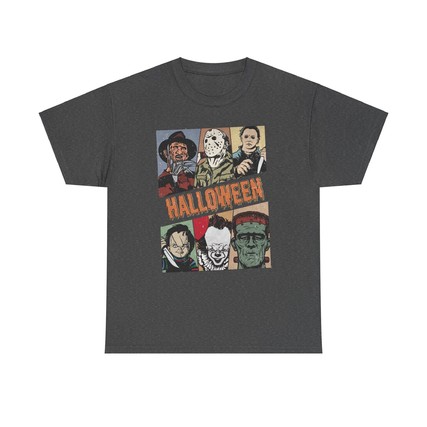 Retro Halloween Classic Shirt, Classic Horror tshirt, Vintage Frankenstein Michael Myers Halloween Shirt, Monster Tee, Retro Shirt Halloween