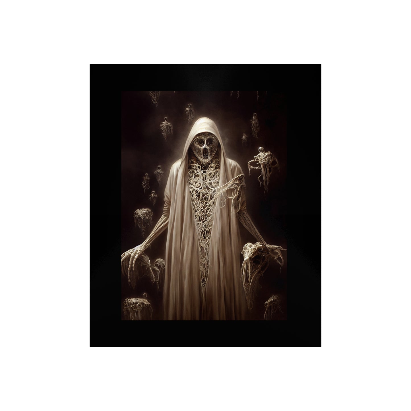 Halloween Ghost Poster - Halloween Art - Halloween Wall Decor - Halloween Poster - Ghost Poster