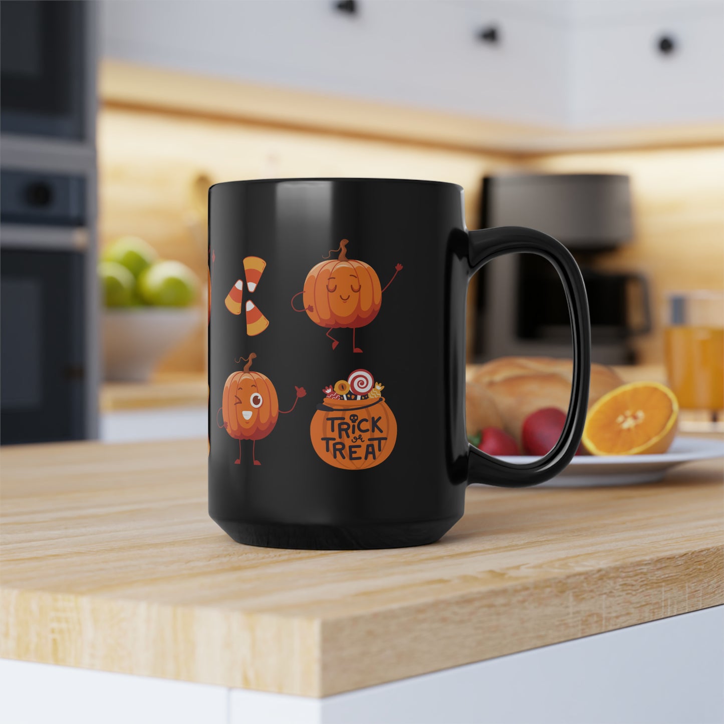 Halloween Mug - Funny Coffee Mug - Ceramic Mug - Gift for Him - Gift for Her - Black Mug, 15oz