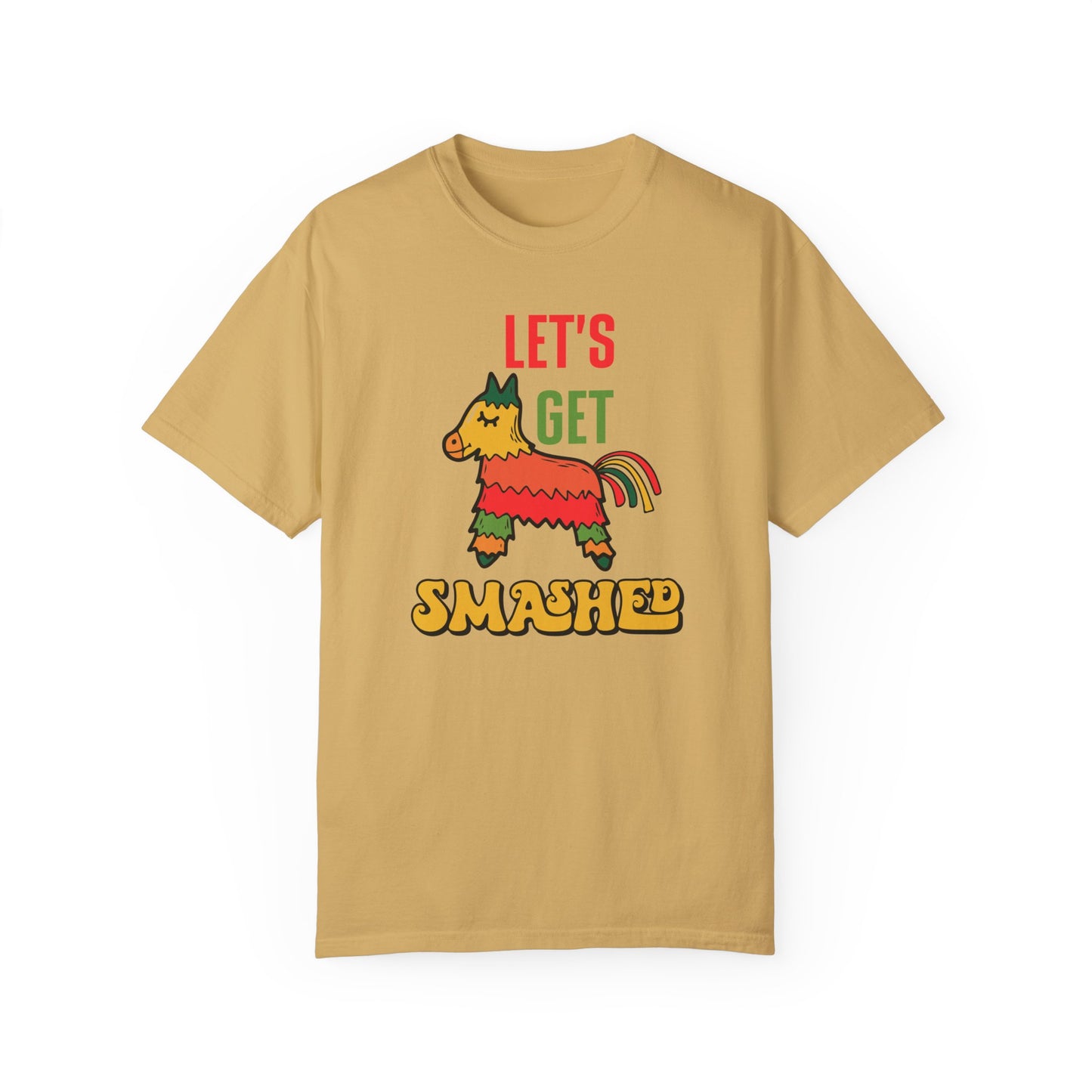 Let's Get Smashed Cinco de Mayo Tshirt with Pinata Donkey - Fiesta Tee, Cinco de Mayo Tee with Pinata Donkey, Celebration Shirt