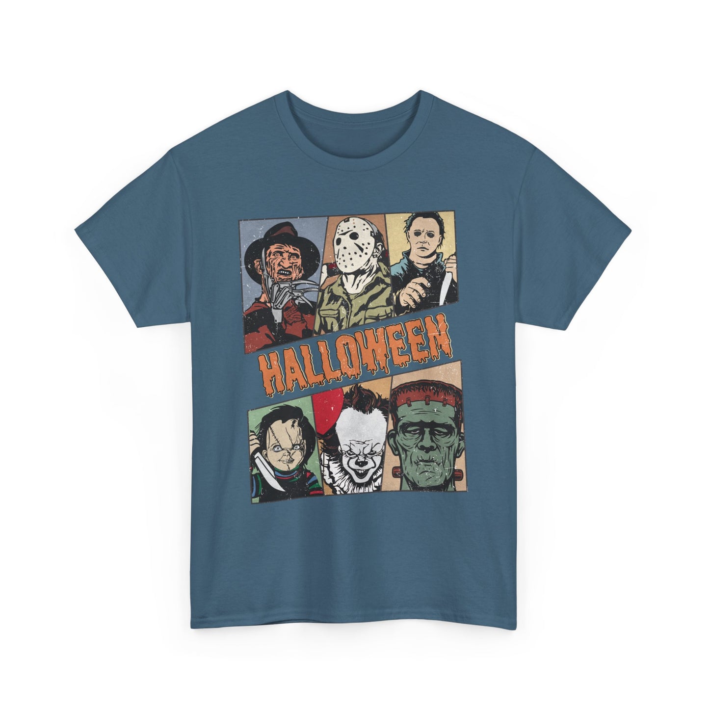 Retro Halloween Classic Shirt, Classic Horror tshirt, Vintage Frankenstein Michael Myers Halloween Shirt, Monster Tee, Retro Shirt Halloween