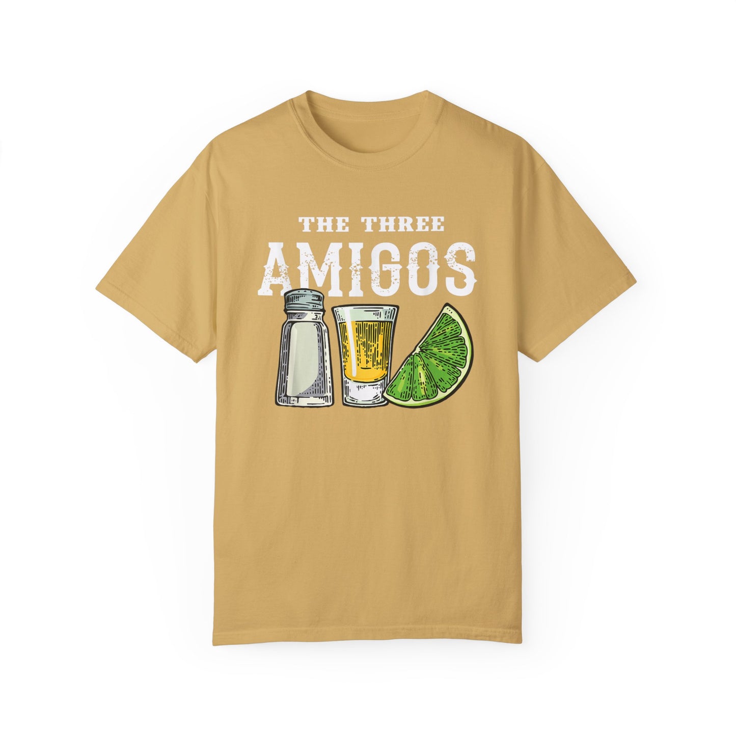 The Three Amigos Tshirt - Salt Tequila Lime Graphic Tee, Cinco de Mayo Shirt - Tequila Lime Salt Trio Three Amigos Tee